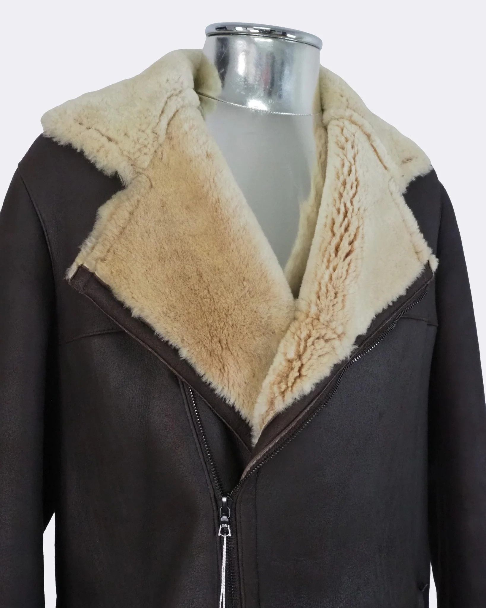 Neil Barrett Neil Barrett Lambskin Leather Shearling Coat $2510 Size US L / EU 52-54 / 3 - 7 Thumbnail