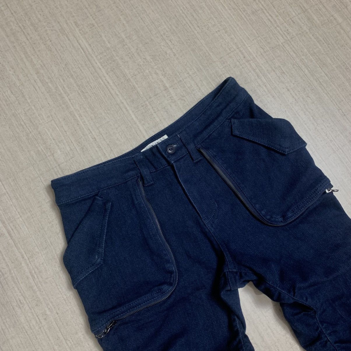 Japanese Brand 2000s japanese archive atsuro tayama cargo denim pants Size US 34 / EU 50 - 2 Thumbnail