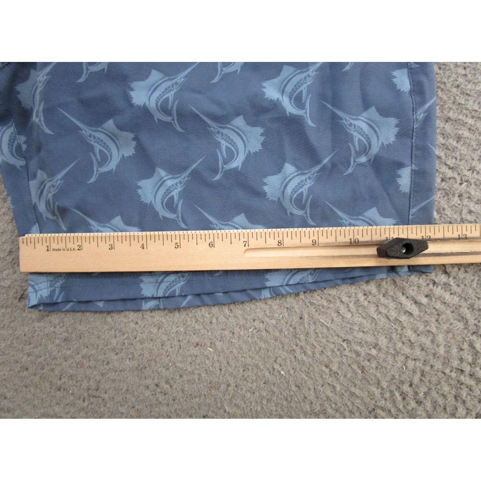 Vintage LRD Performance Swim Shorts Mens Size L Blue Marlin Lined Drawstring Beach Dad Size US 33 - 7 Thumbnail