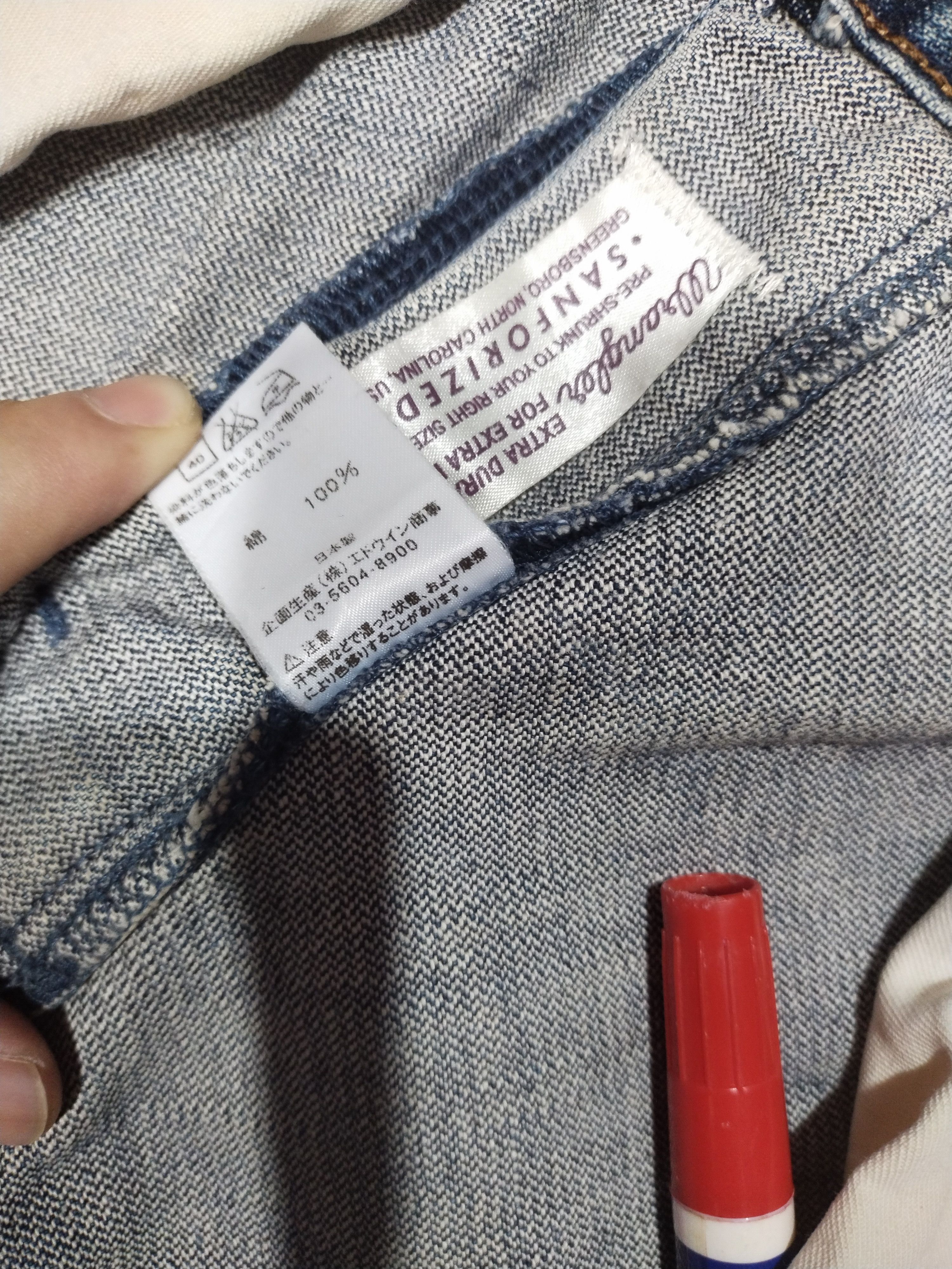 Japanese Brand × Vintage × Wrangler Jeans Wrangler Sanforized, Greensboro Sz 32"31" Size US 32 / EU 48 - 15 Thumbnail