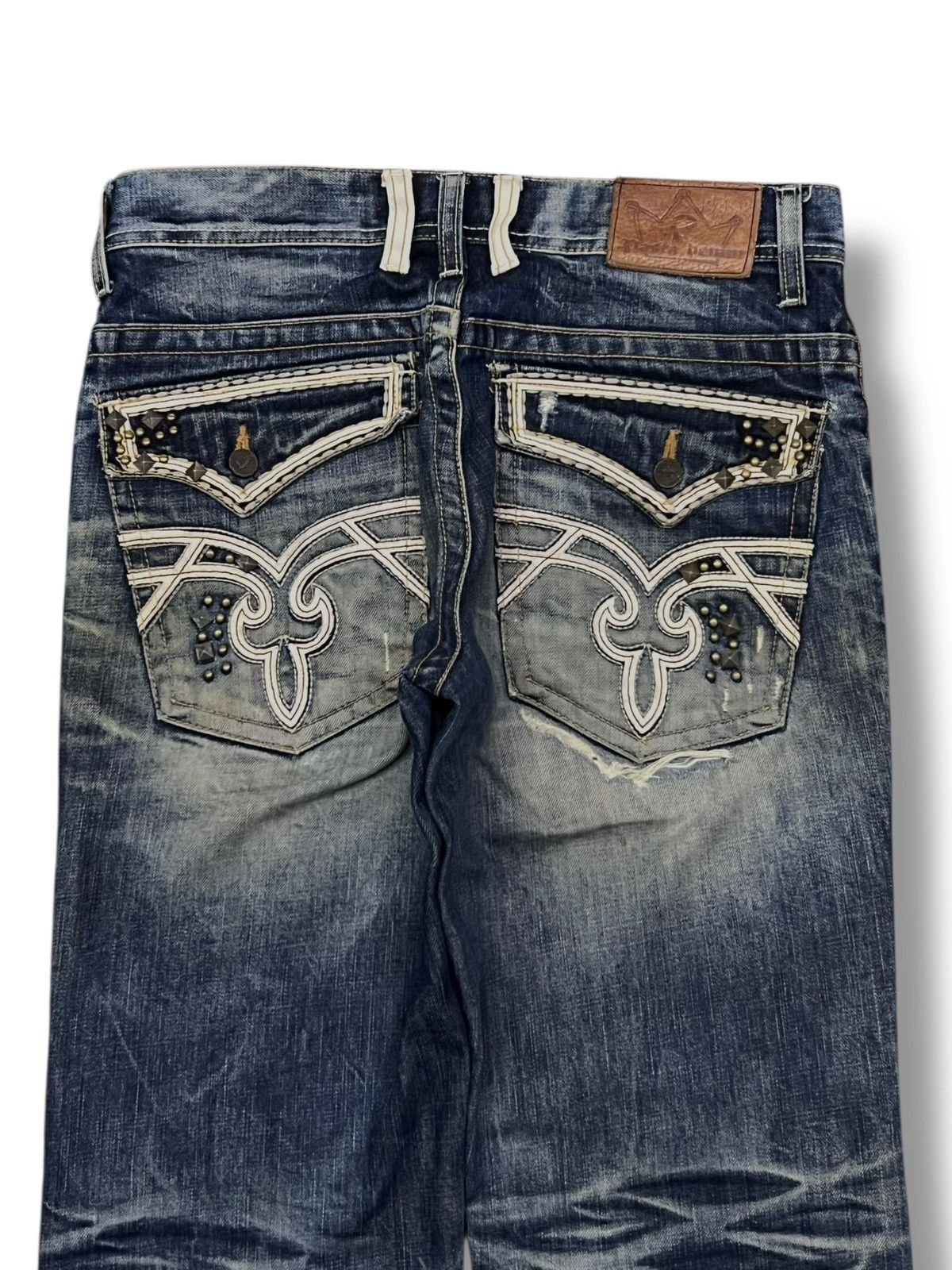 If Six Was Nine Loose Vintage Pasta Denim - Whiskering Mud Wash Jeans Size US 32 / EU 48 - 5 Thumbnail
