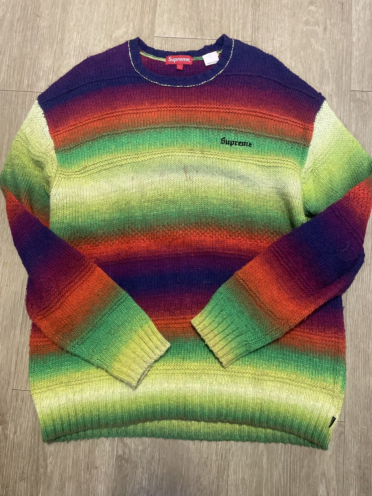 Supreme Supreme acid knit sweater Size US L / EU 52-54 / 3 - 1 Thumbnail