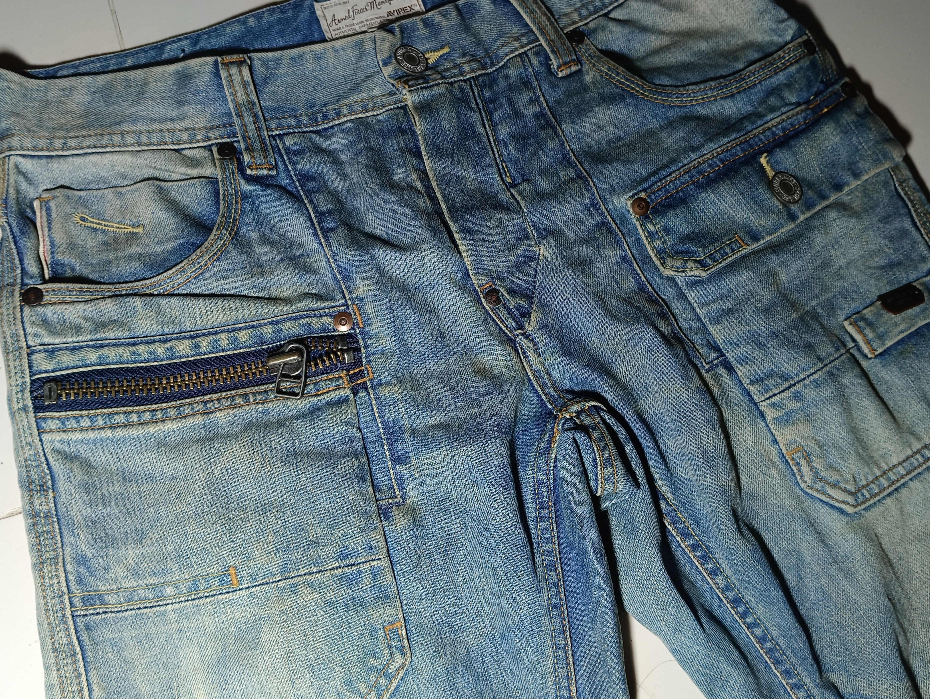 Avirex Avirex U.S Armed Forces Distressed Denim Jeans Size US 32 / EU 48 - 4 Thumbnail