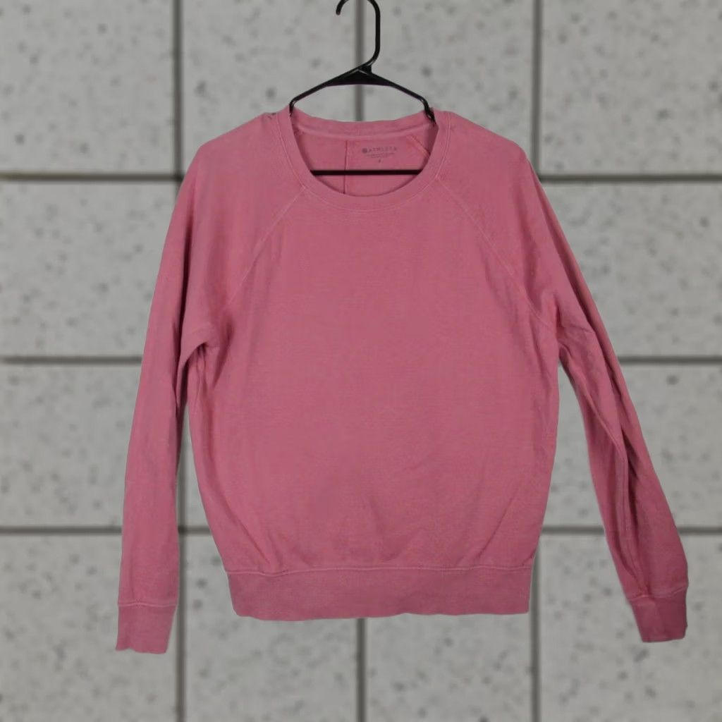 Athleta Athleta Women’s Guava Rose Pullover Sweatshirt Size Small Solid Pink Crewneck Long Sleeve Relaxed Fit Regular Dep/ Women Size S / US 4 / IT 40 - 1 Thumbnail