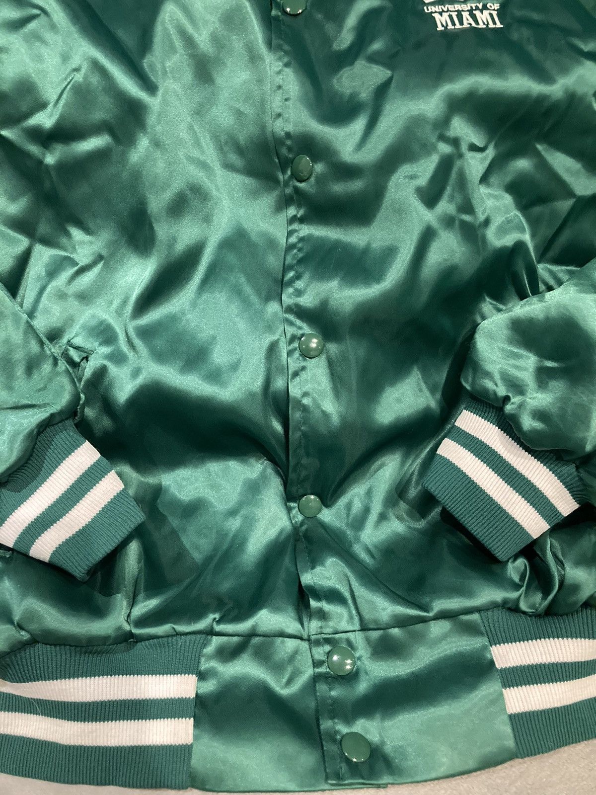 Starter Miami Vintage Varsity Satin Starter Bomber Jacket Size US XL / EU 56 / 4 - 5 Thumbnail