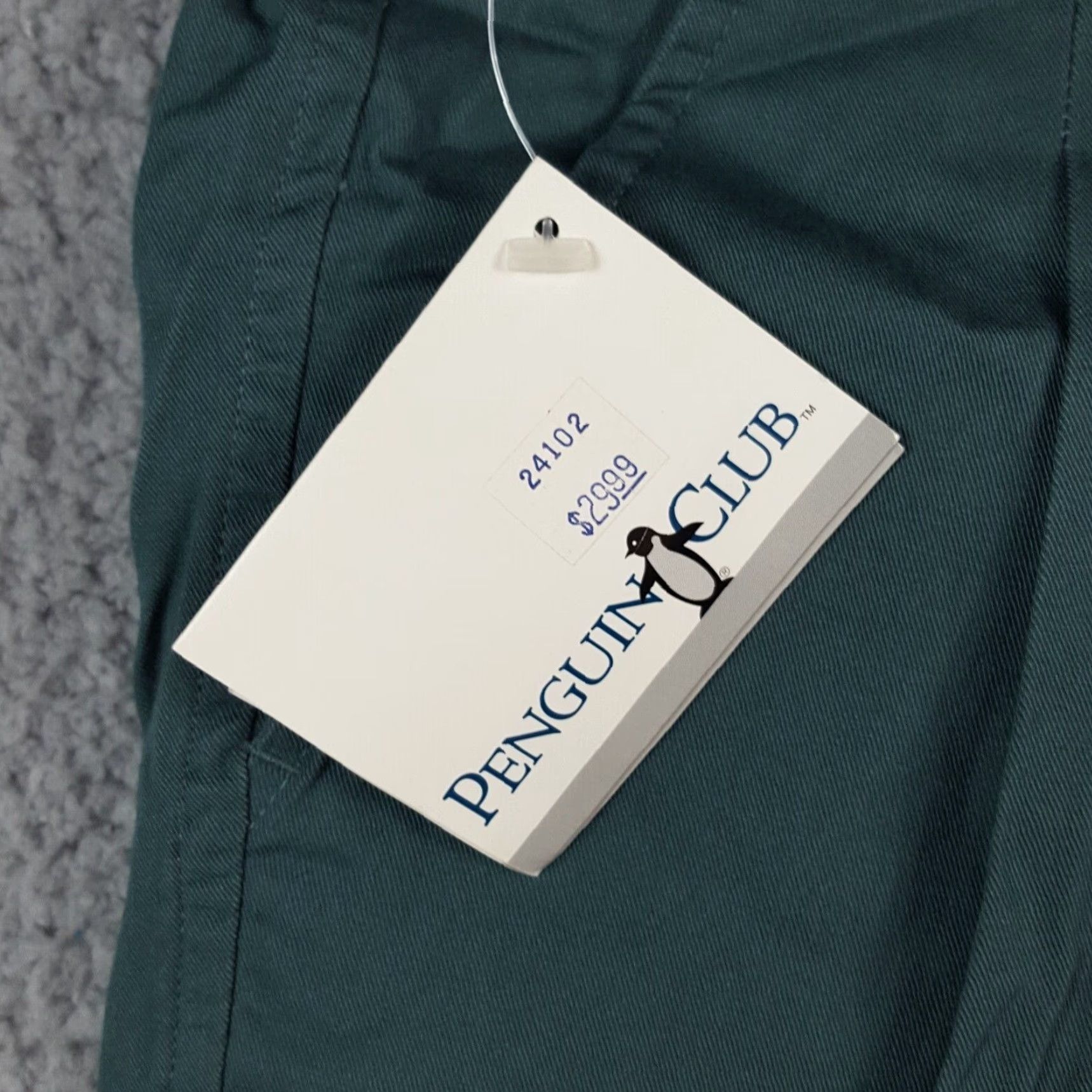 Vintage Vintage Penguin Club Green Chinos Men’s Size 32 Relaxed Fit Cotton Pleated 5-Pocket Y2K Preppy Clothing Size US 32 / EU 48 - 3 Thumbnail