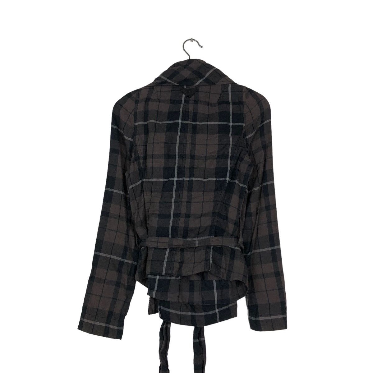 Diesel 📌CROPPED BIKER JACKET DIESEL TARTAN DESIGN BONDAGE STYLE Size US XS / EU 42 / 0 - 5 Thumbnail