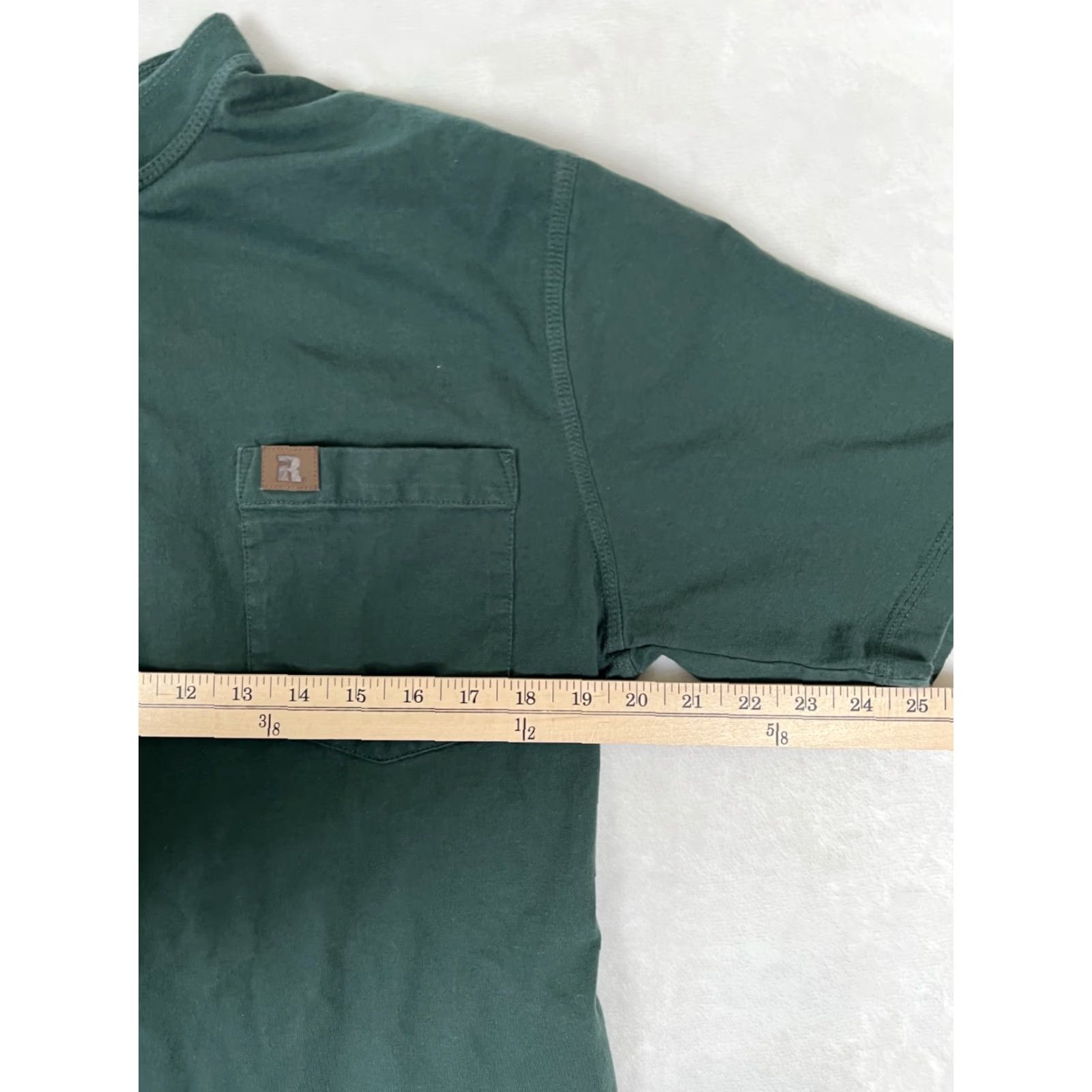 Wrangler Wrangler Workwear Henley Shirt Mens Medium Green Pocket Logo Tee Size US M / EU 48-50 / 2 - 4 Thumbnail