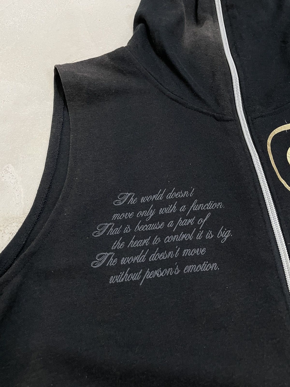 Affliction Strong Emotions Life Poem Sleeveless Faded Tartan Hoodie Size US M / EU 48-50 / 2 - 9 Thumbnail