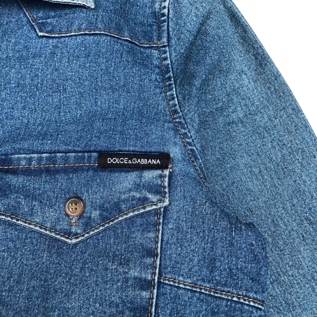 Dolce & Gabbana × Vintage Vintage Dolce & Gabbana Denim Jacket Size S / US 4 / IT 40 - 5 Thumbnail