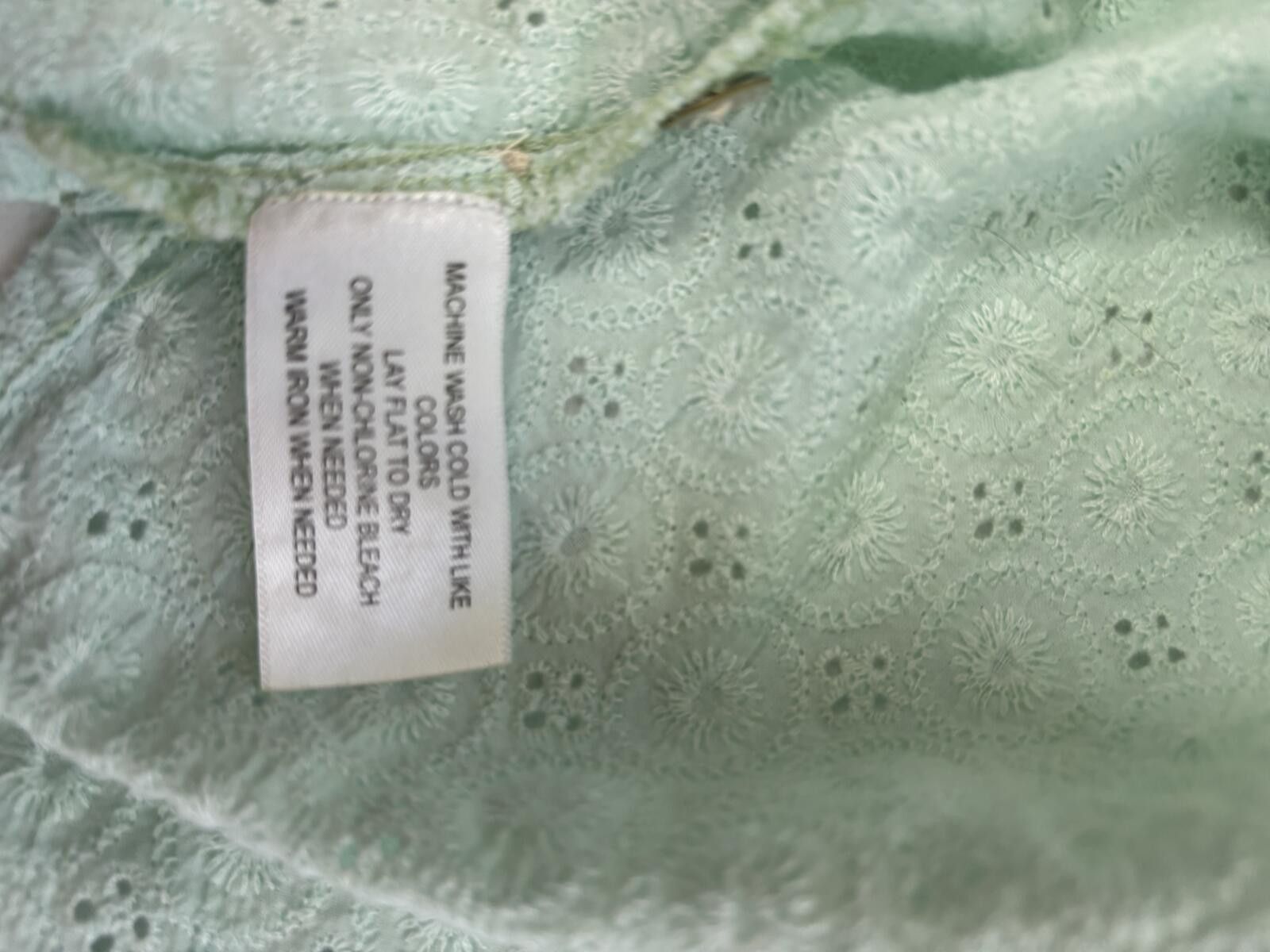 Other Fresh Produce Mint Green Eyelet Spring Boho top. M Size M / US 6-8 / IT 42-44 - 12 Thumbnail