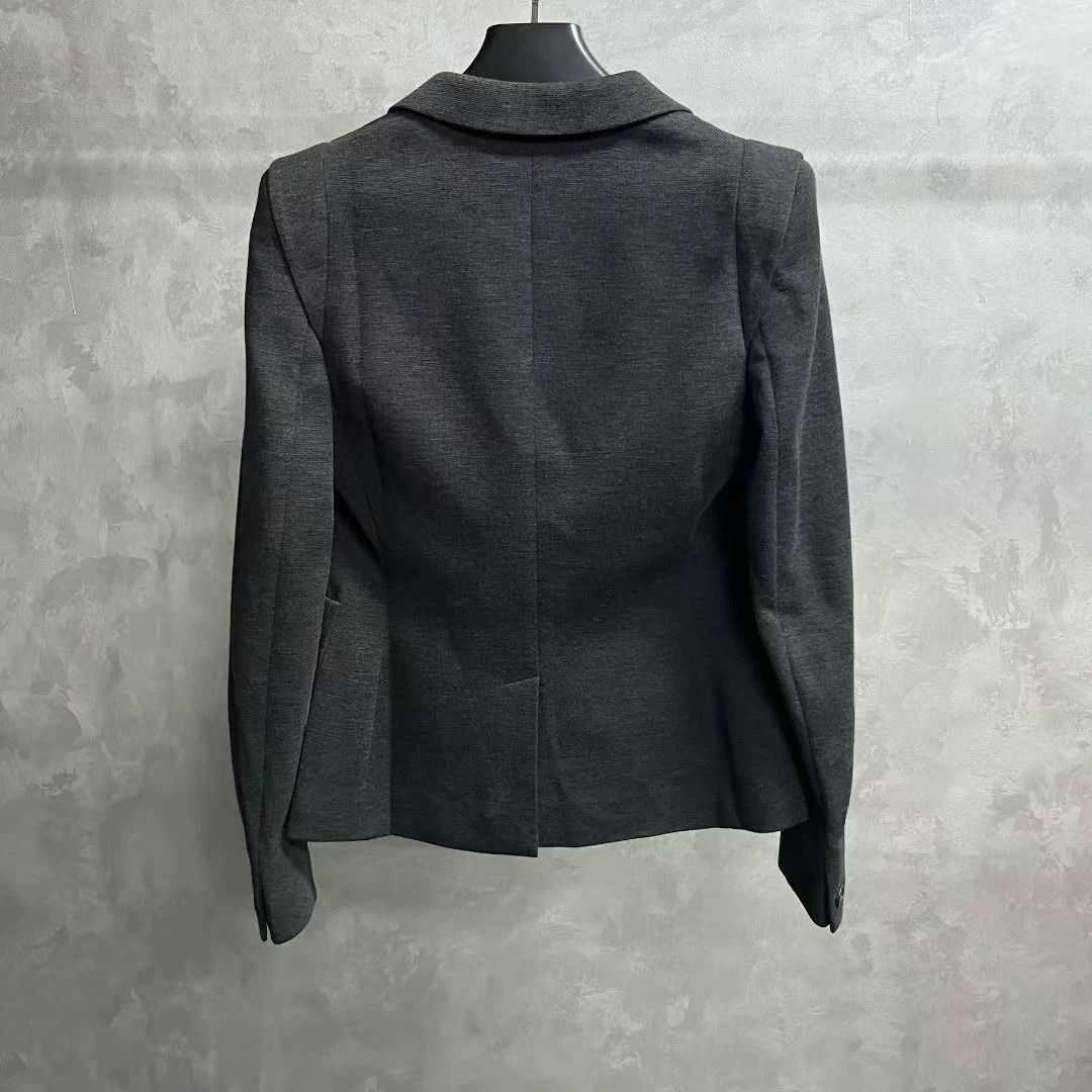 Prada prada dark gray tailored blazer jacket Size US M / EU 48-50 / 2 - 5 Thumbnail