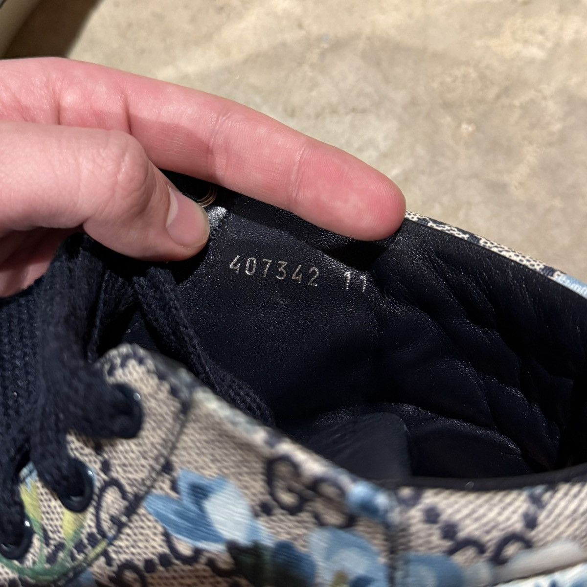 Gucci Gucci GG Supreme Bloom Print High Top Sneakers US 11.5 Size US 11.5 / EU 44-45 - 14 Thumbnail
