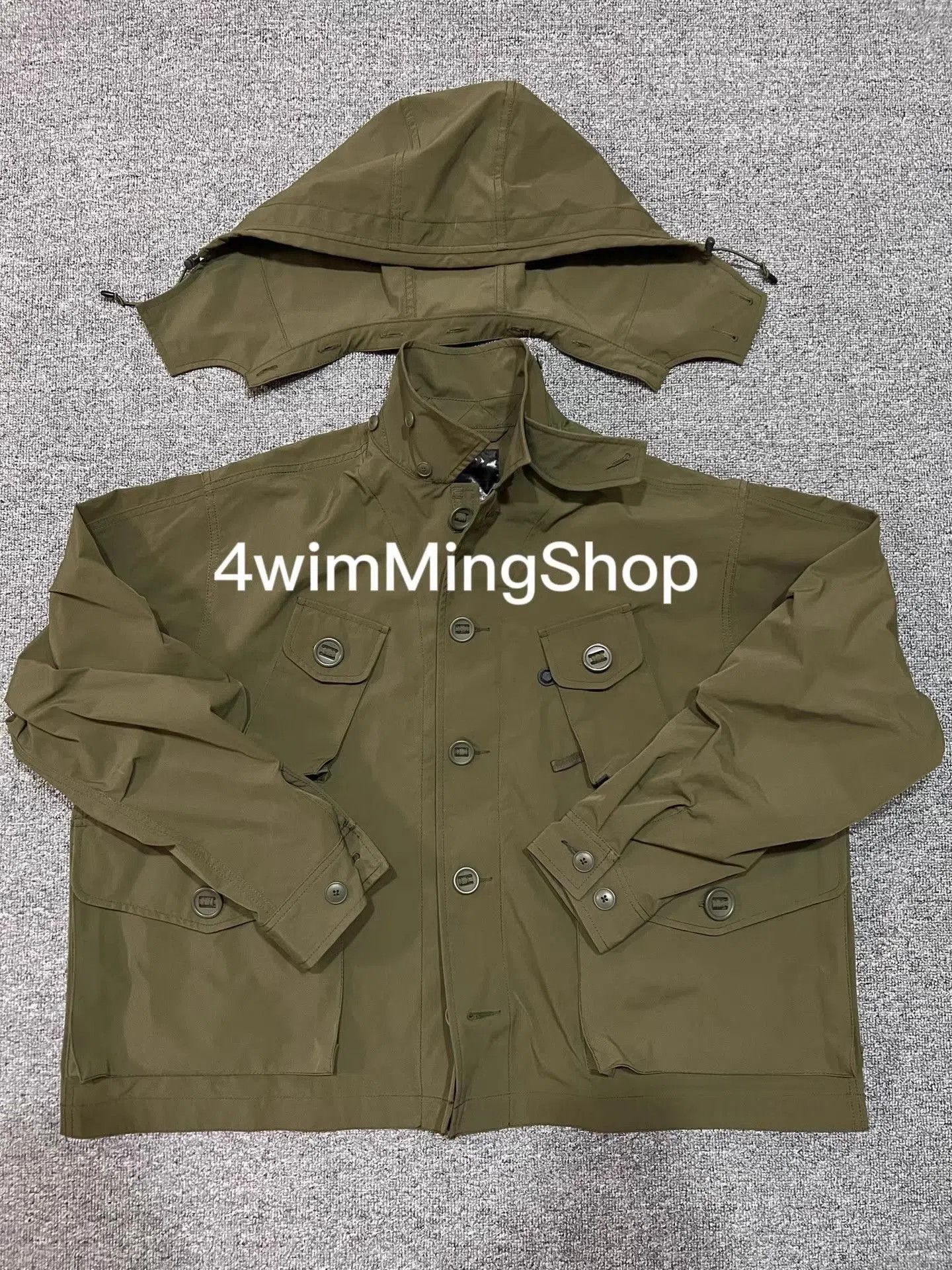 DAIWA PIER39 Green Hooded Utility Jacket Size L. Size US L / EU 52-54 / 3 - 1 Thumbnail