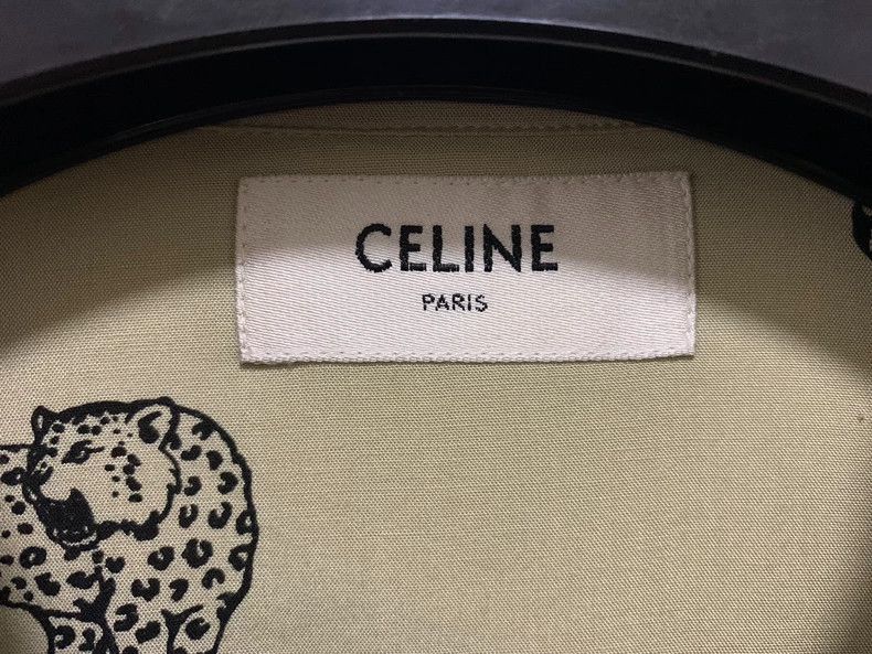 Celine Celine Tiger Print Short Sleeve Shirt Size US M / EU 48-50 / 2 - 3 Thumbnail