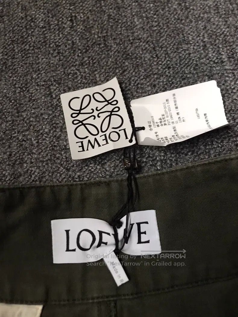 Loewe Loewe Casual pants, all-cotton material army green, asymme Size US 32 / EU 48 - 4 Thumbnail
