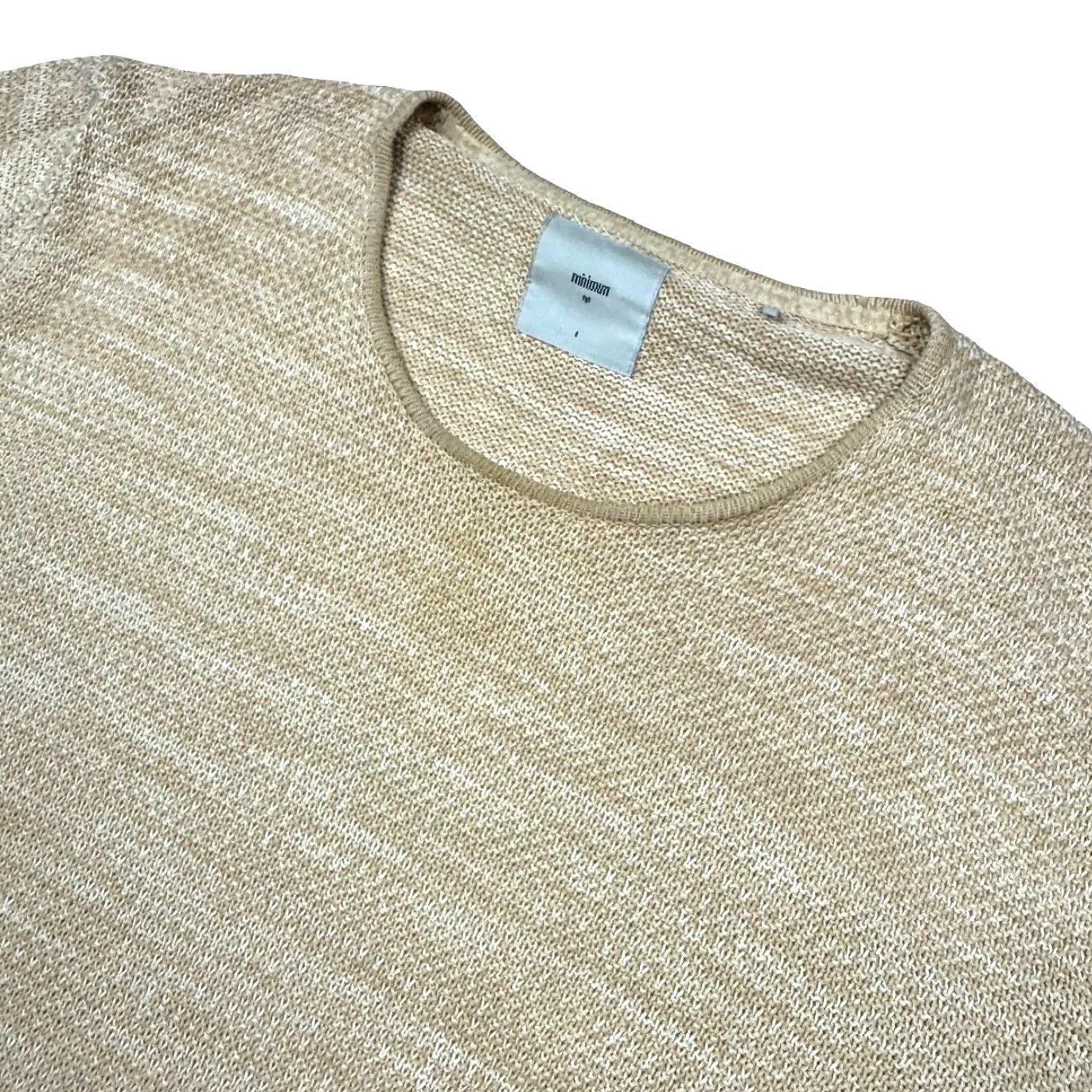 Minimum Minimum Denmark Men’s Reiswood 100% Cotton L/S Pullover Sweater Tan Medium Size US M / EU 48-50 / 2 - 2 Thumbnail