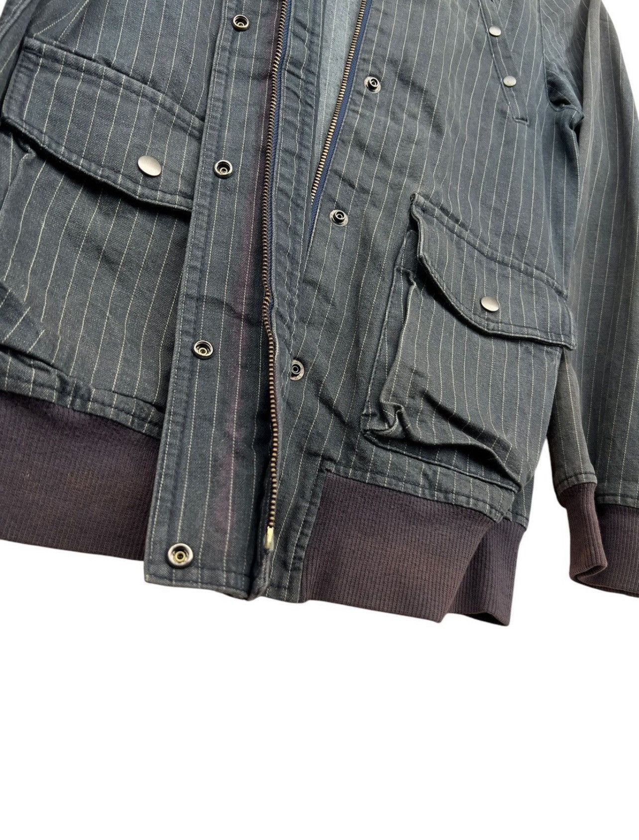 Takeo Kikuchi Takeo Kikuchi Sunfaded Bomber Denim Jacket Size US L / EU 52-54 / 3 - 8 Thumbnail