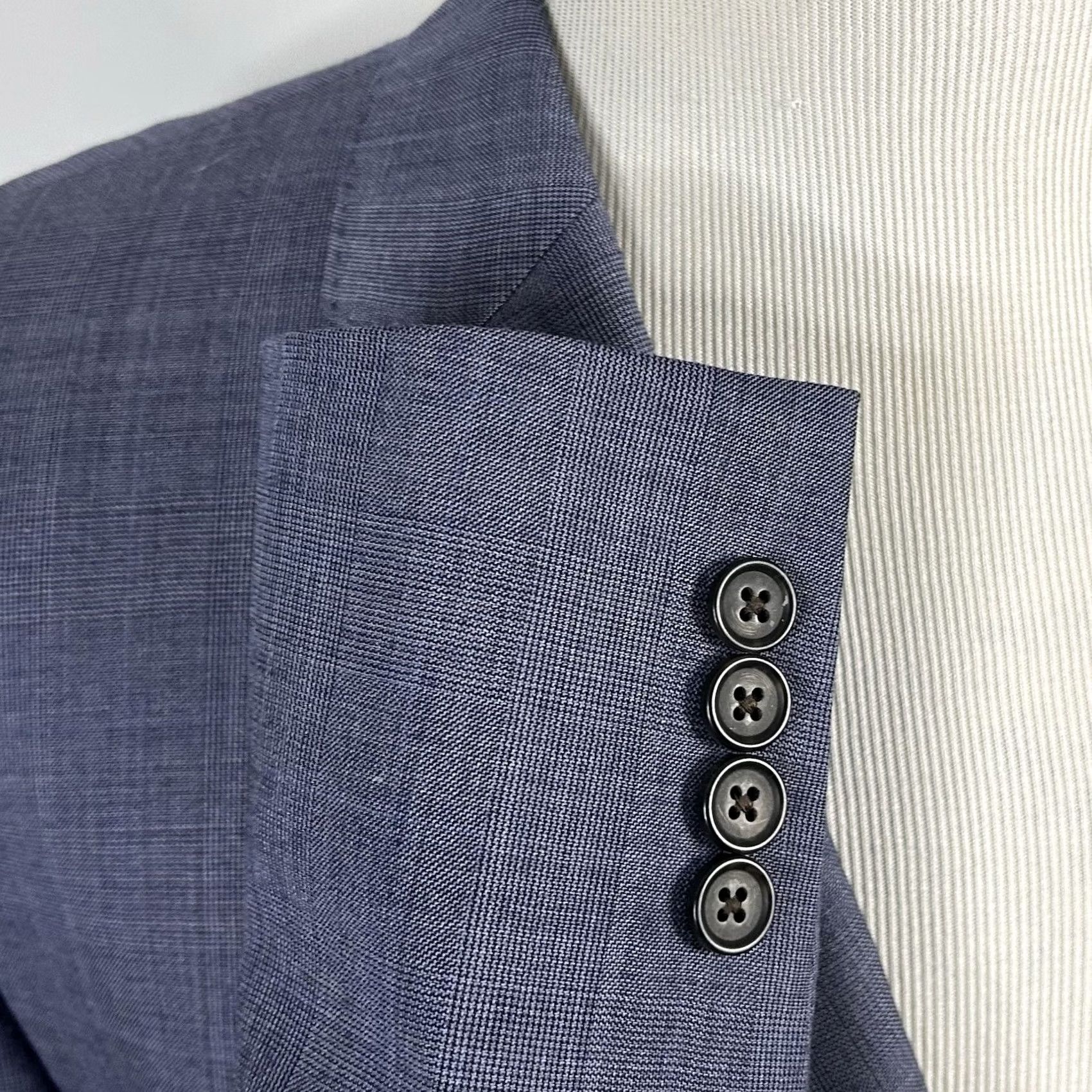 Ralph Lauren Ralph Lauren LRL 48R Slim Fit Sport Coat 100% Wool Blue Glen Plaid Two Button Jacket Men Size US XS / EU 42 / 0 - 5 Thumbnail