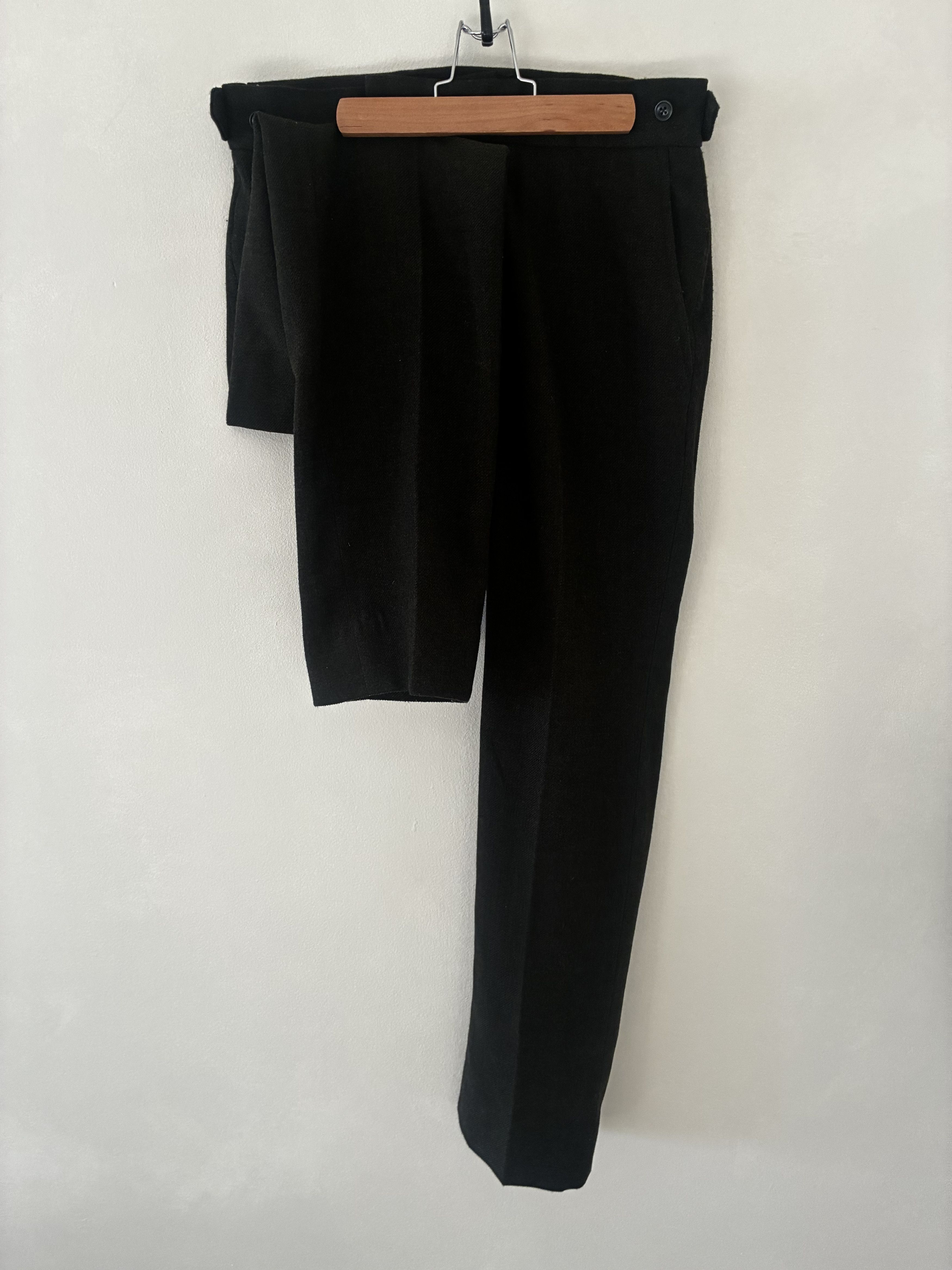 Needles Needles Wool Olive Trousers Size US 32 / EU 48 - 1 Thumbnail