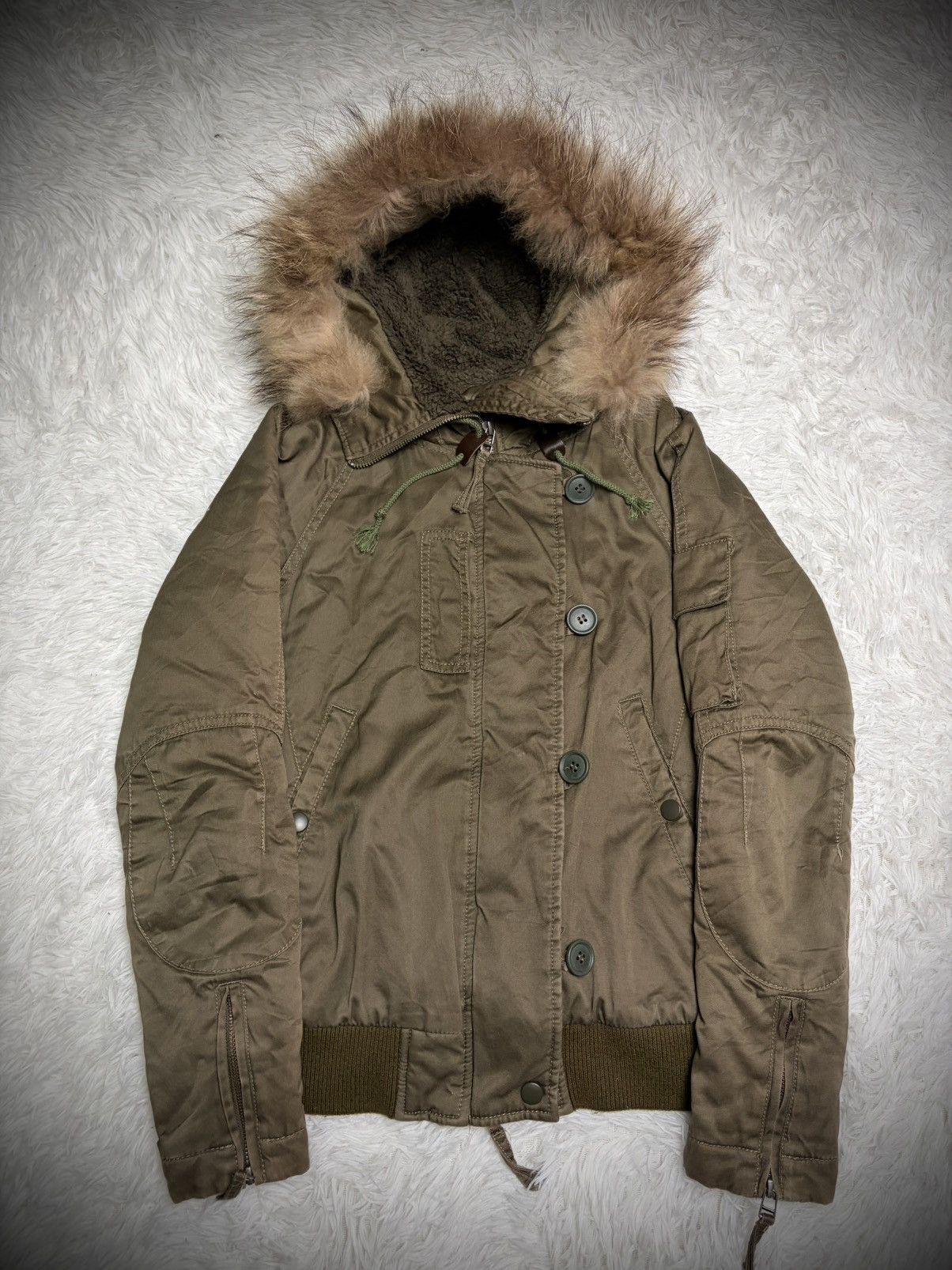 If Six Was Nine Goa Raccoon fur bomber jacket style Size US M / EU 48-50 / 2 - 1 Thumbnail