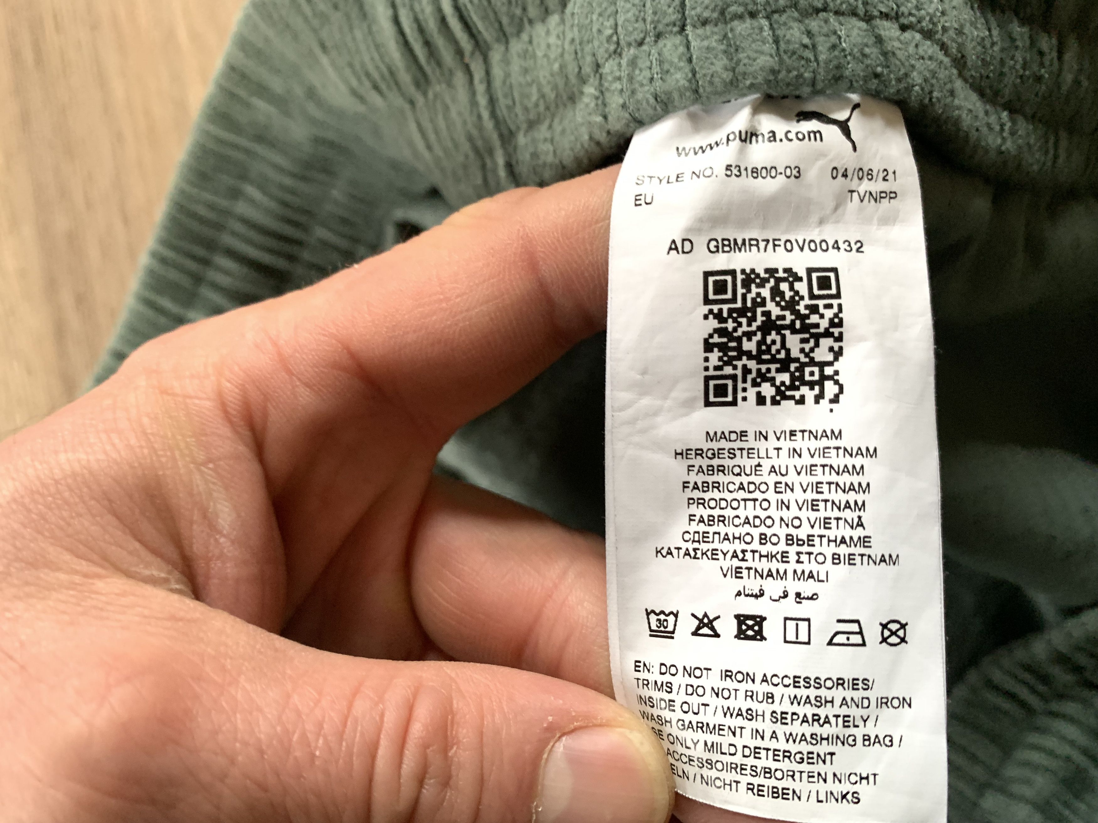 Puma Puma Long Downtown Corduroy Cord Pants 2021 Size US 44 / EU 60 - 10 Thumbnail