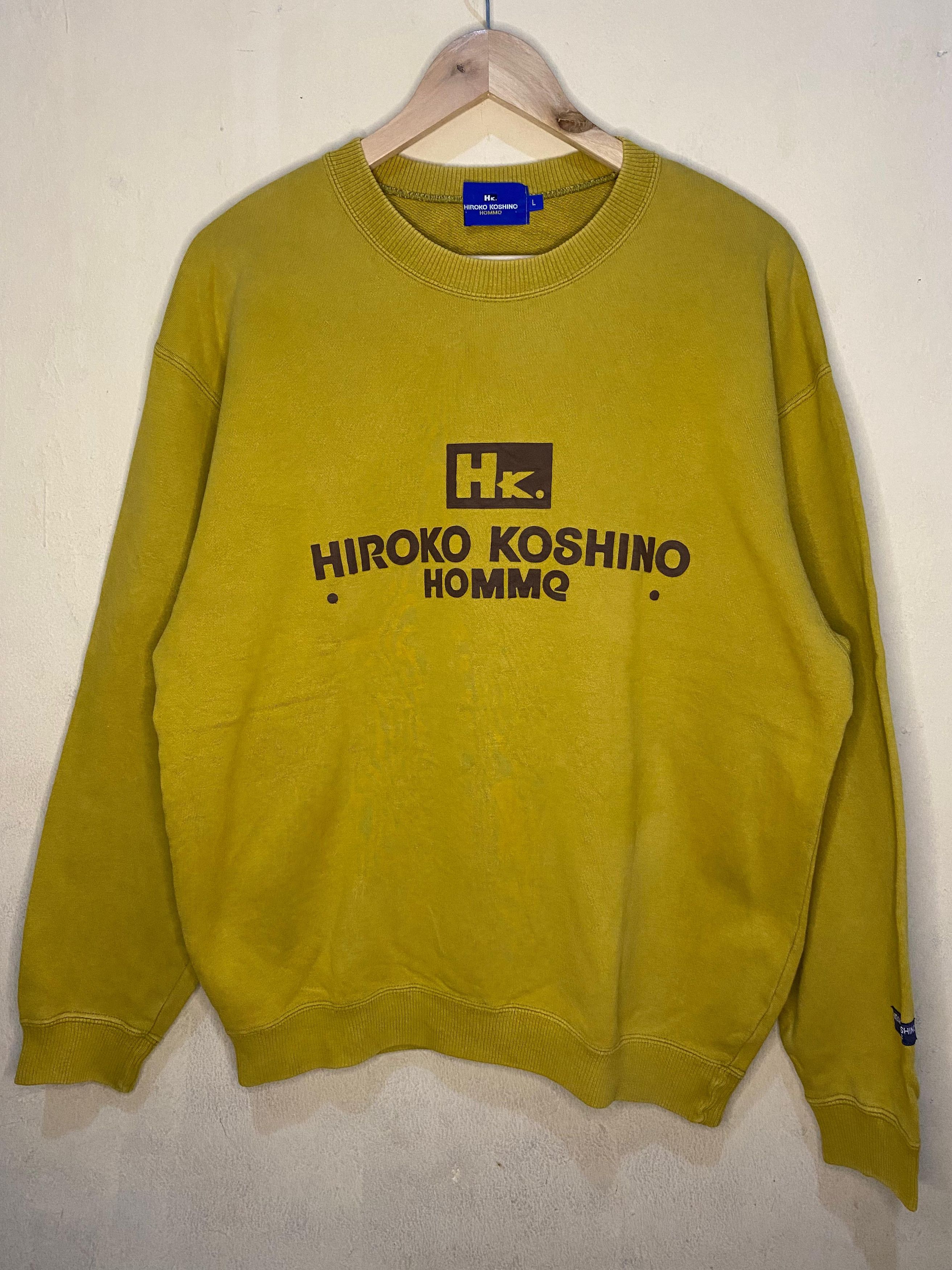 Hiroko Koshino Homme Hiroko Koshino Homme Sweatshirt Mustard Color Size US L / EU 52-54 / 3 - 1 Thumbnail