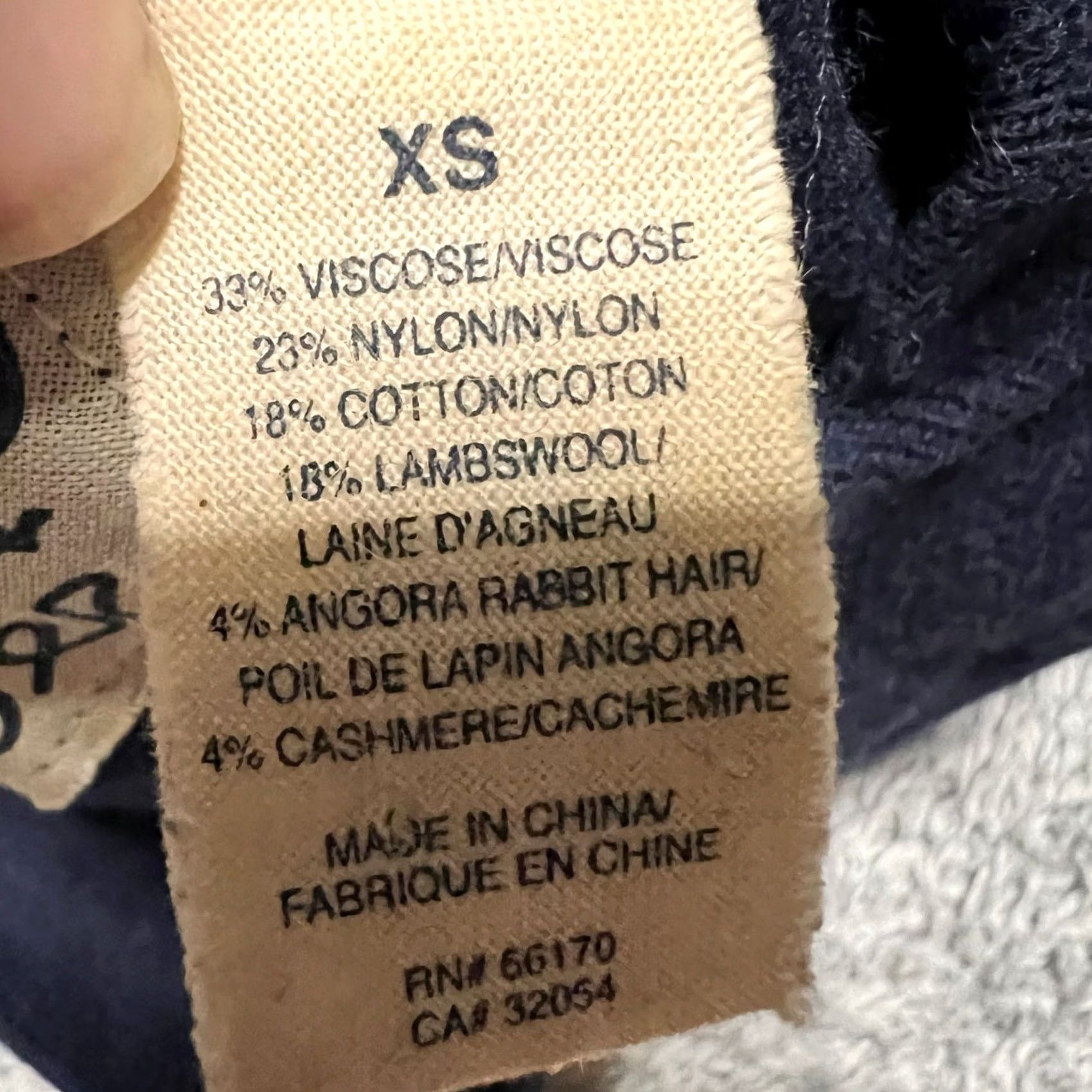 Vintage Anthropologie Field Flower Sweater Womens XS Lambswool Cashmere Blend Blue Size XS / US 0-2 / IT 36-38 - 7 Thumbnail
