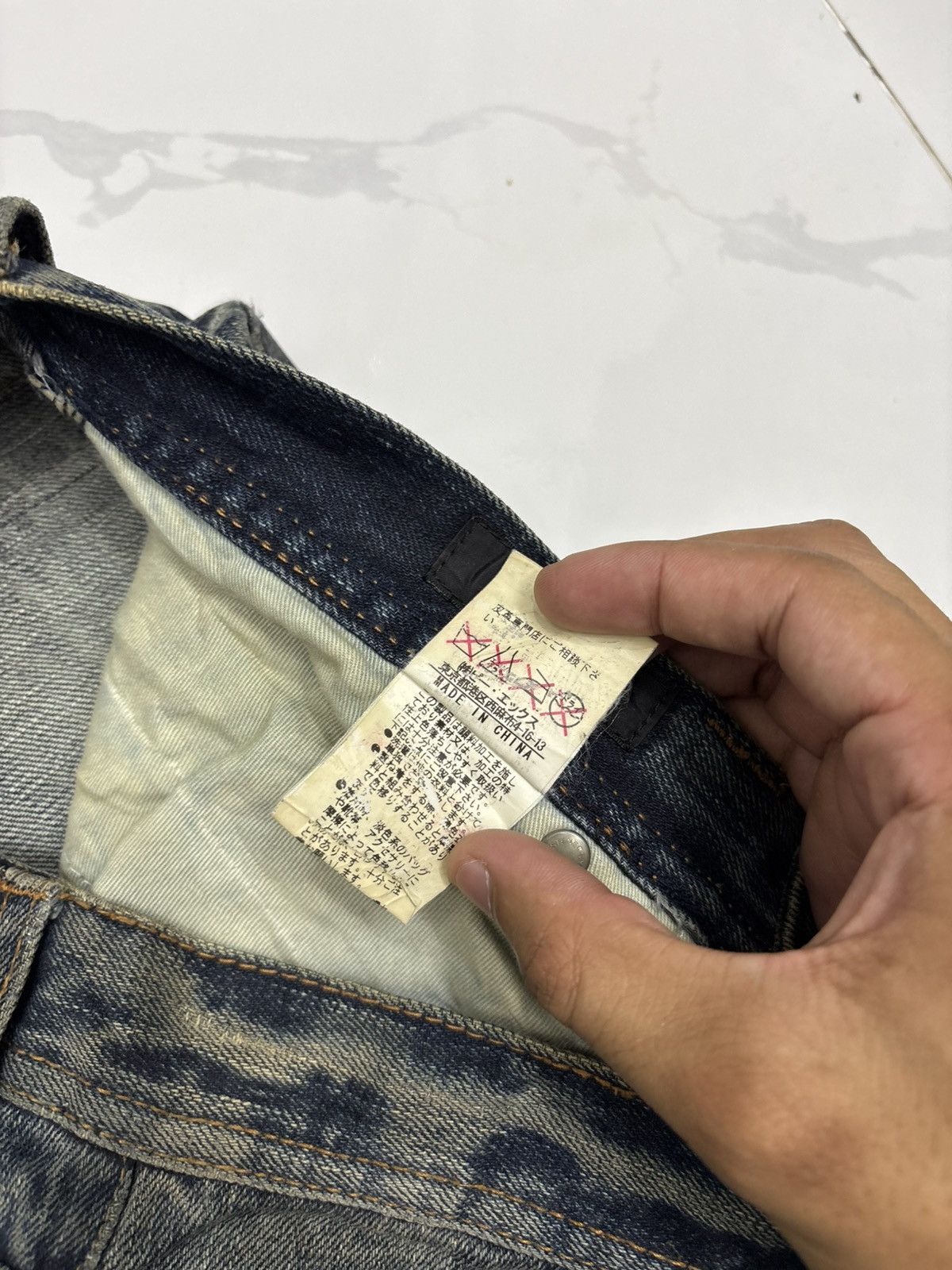 Tornado Mart Flare Jeans EDGE RUPERT Japan Mud Wash Distressed Denim Jean Size US 34 / EU 50 - 11 Thumbnail