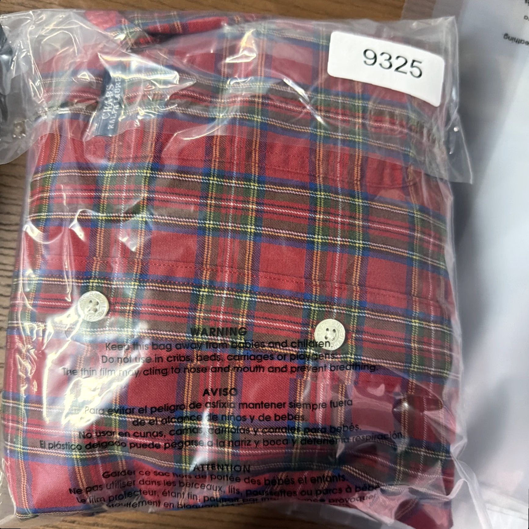 Chaps VINTAGE Chaps Ralph Lauren Shirt Button-Up Men XL Red Plaid Pocket Long Sleeve Button-Down Collar Size US XL / EU 56 / 4 - 4 Thumbnail