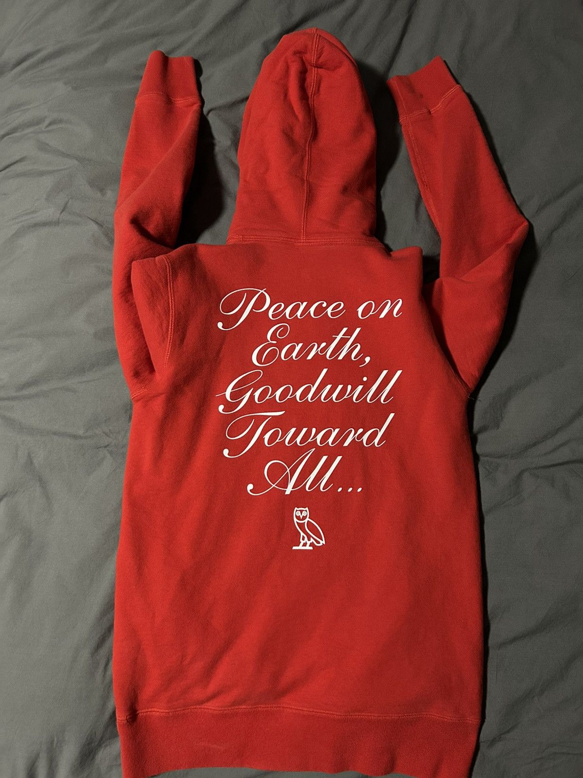 October's Very Own OVO Peace on Earth Santa Owl Hoodie – Made in Canada – XS Size US XS / EU 42 / 0 - 2 Thumbnail