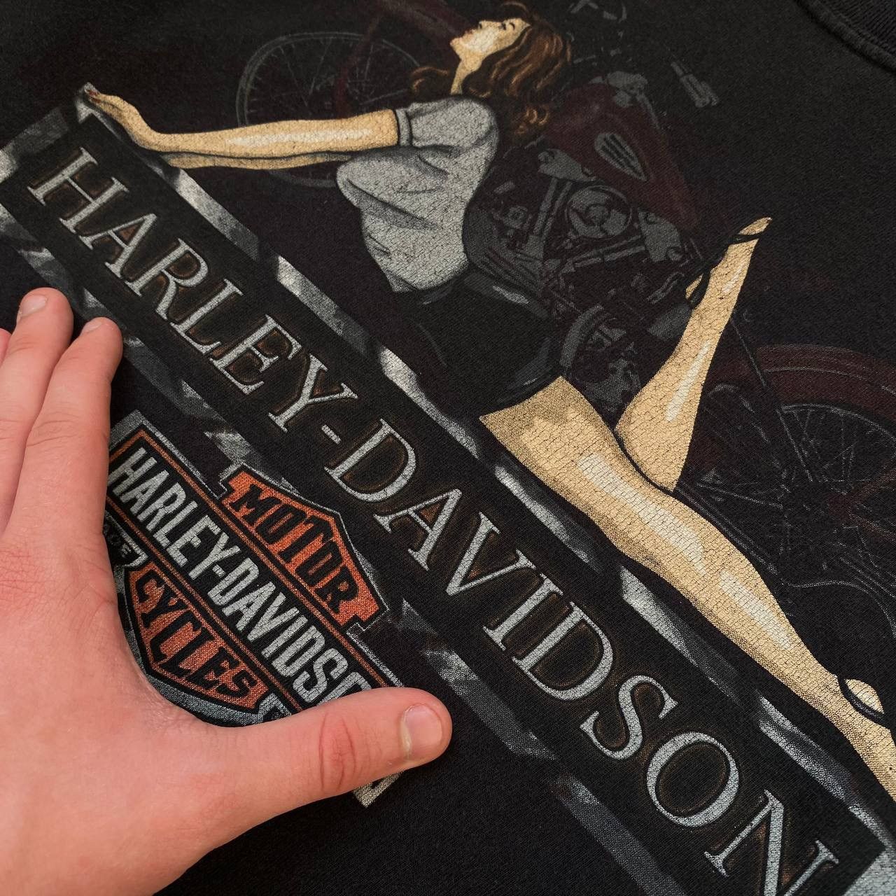 Harley Davidson × Vintage Vintage big logo rare Harley Davidson tee shirt Size US M / EU 48-50 / 2 - 3 Thumbnail