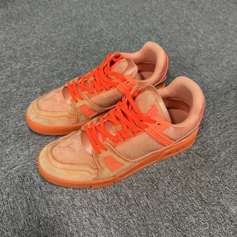 Louis Vuitton Louis Vuitton Orange Trainer Sport Fashion Board Shoes Size US 8 / EU 41 - 2 Thumbnail
