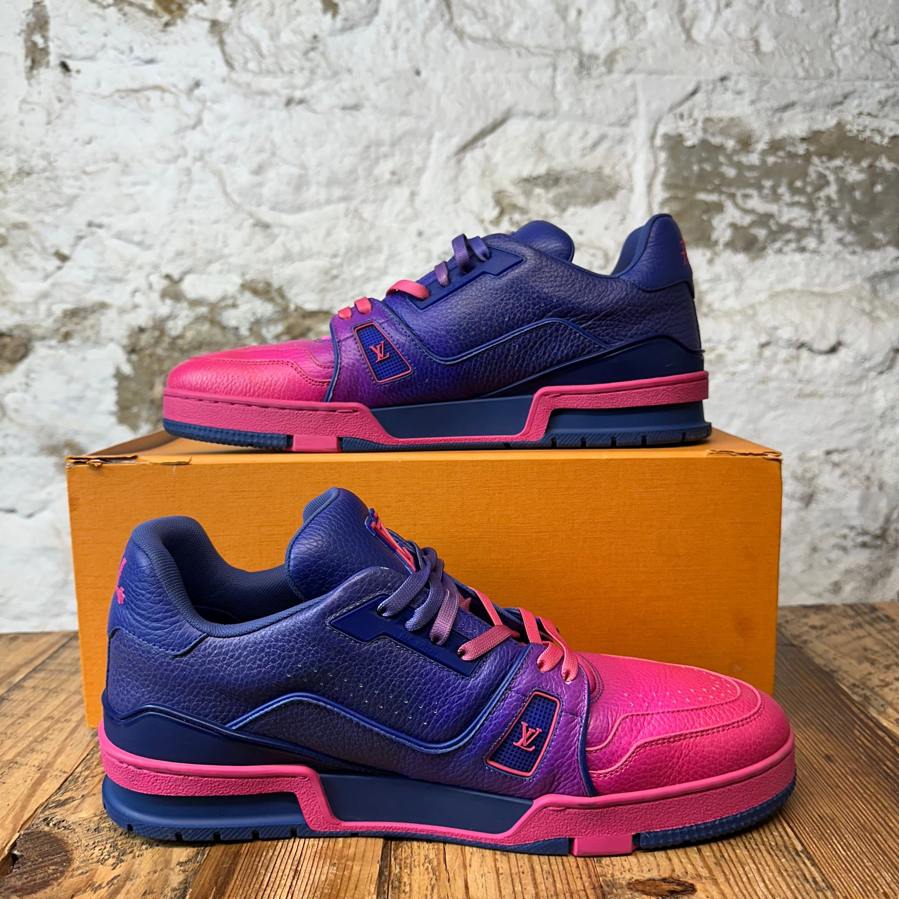 Louis Vuitton Louis Vuitton Purple Pink Fade Trainer Sneaker Sz 10.5 (9LV) Size US 10.5 / EU 43-44 - 2 Thumbnail