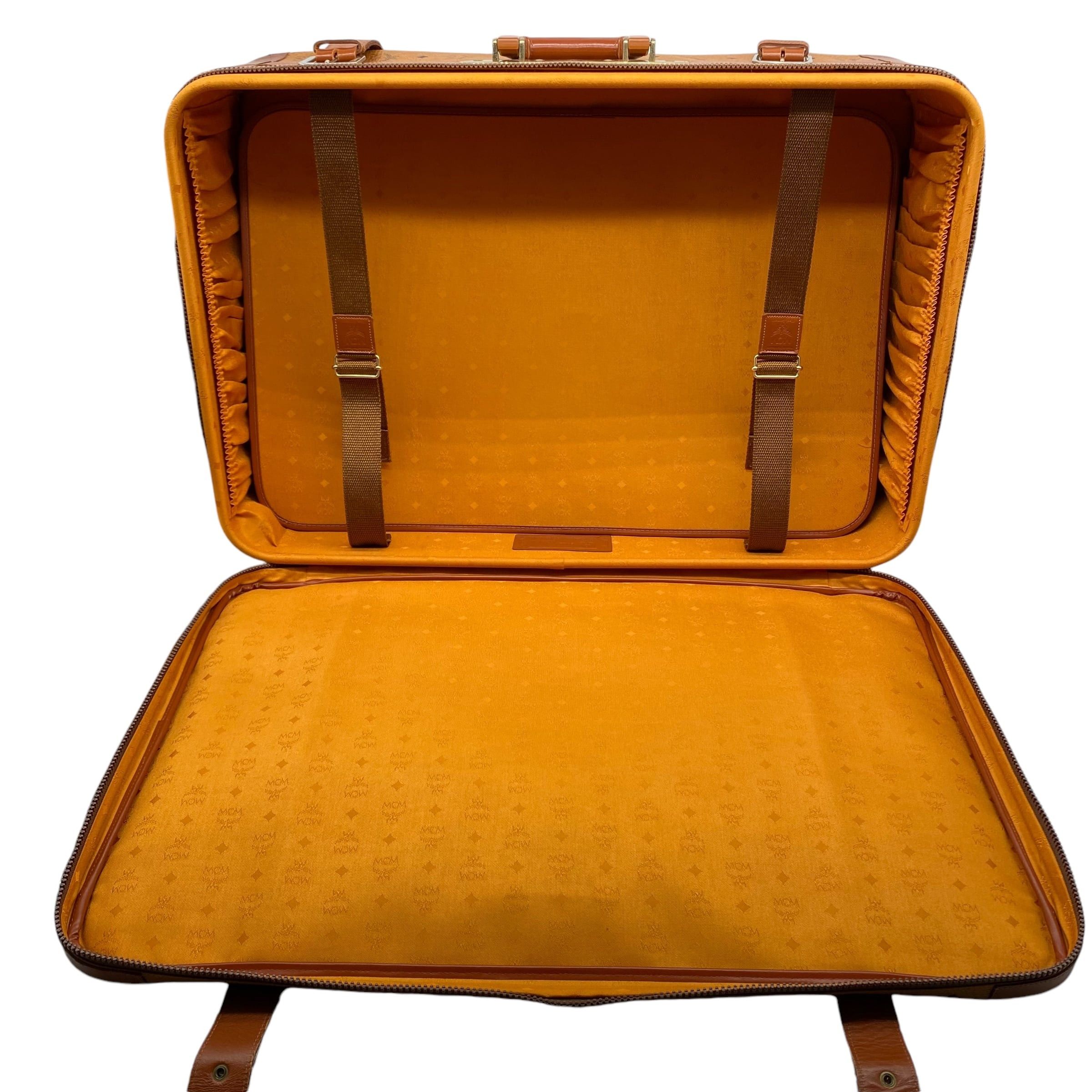 MCM Vintage MCM Visetos Trunk Case Cognac Size ONE SIZE - 7 Thumbnail