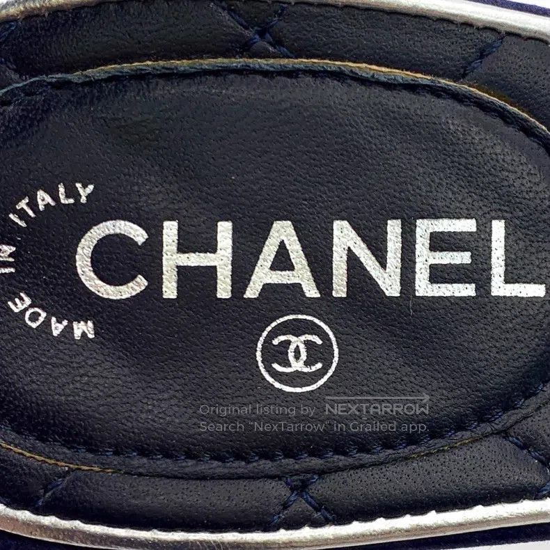 Chanel Chanel Black five-pointed star-encrusted diamond-shaped bu Size US 8 / IT 38 - 7 Thumbnail