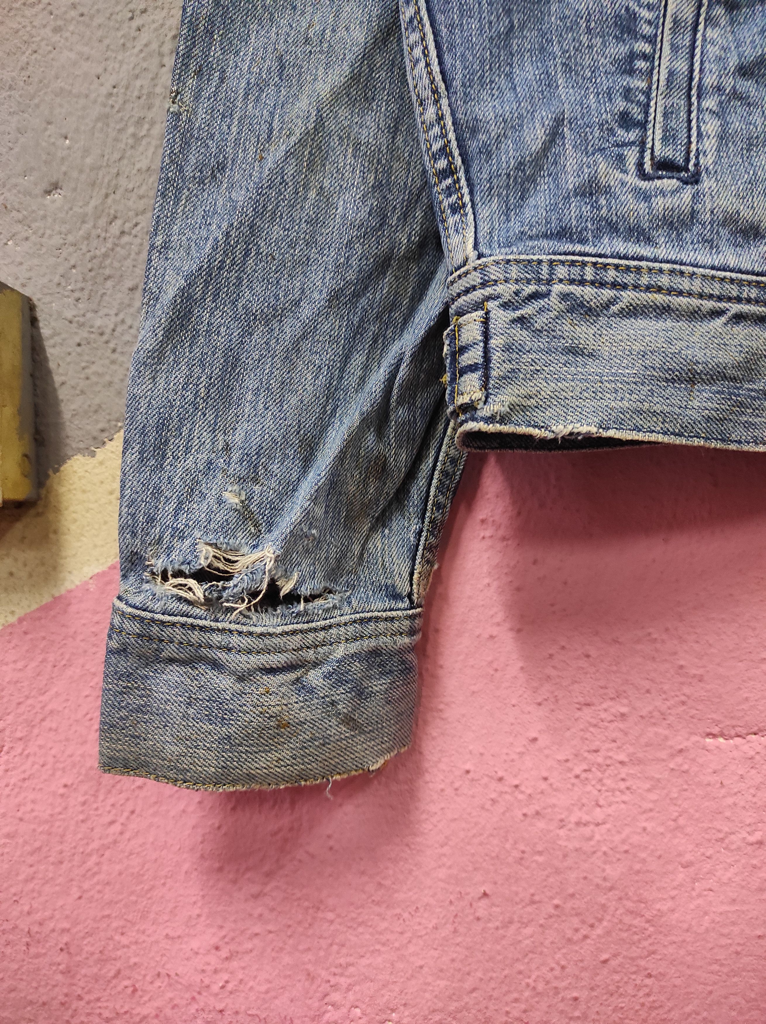 Edwin × Lee × Vintage LEE RIDERS USA EDWIN VTG 70'S TRUCKER JACKET DISTRESSED Size US M / EU 48-50 / 2 - 4 Thumbnail