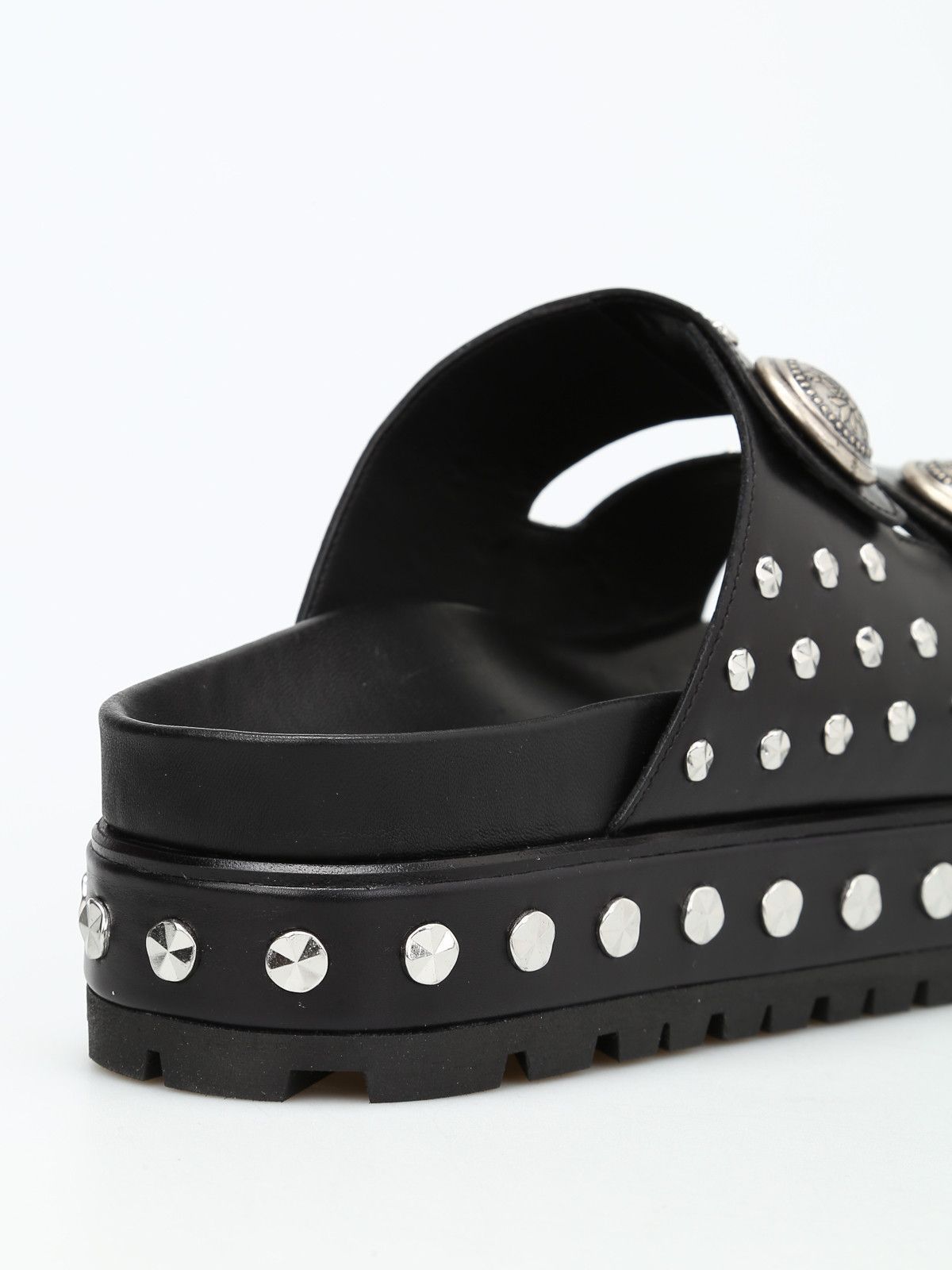 Alexander McQueen o1y0225 Slides in Black Size US 8.5 / IT 38.5 - 4 Thumbnail