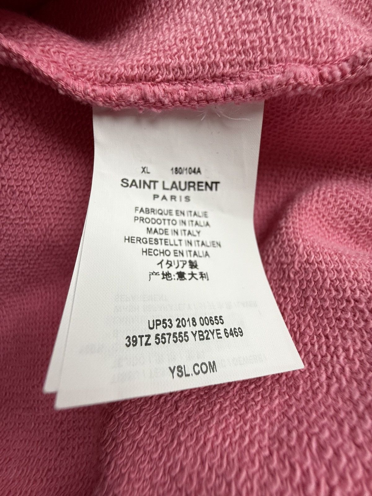Saint Laurent Paris $990 Saint Laurent Rive Gauche logo hoodie rare XL grail Size US XL / EU 56 / 4 - 24 Thumbnail