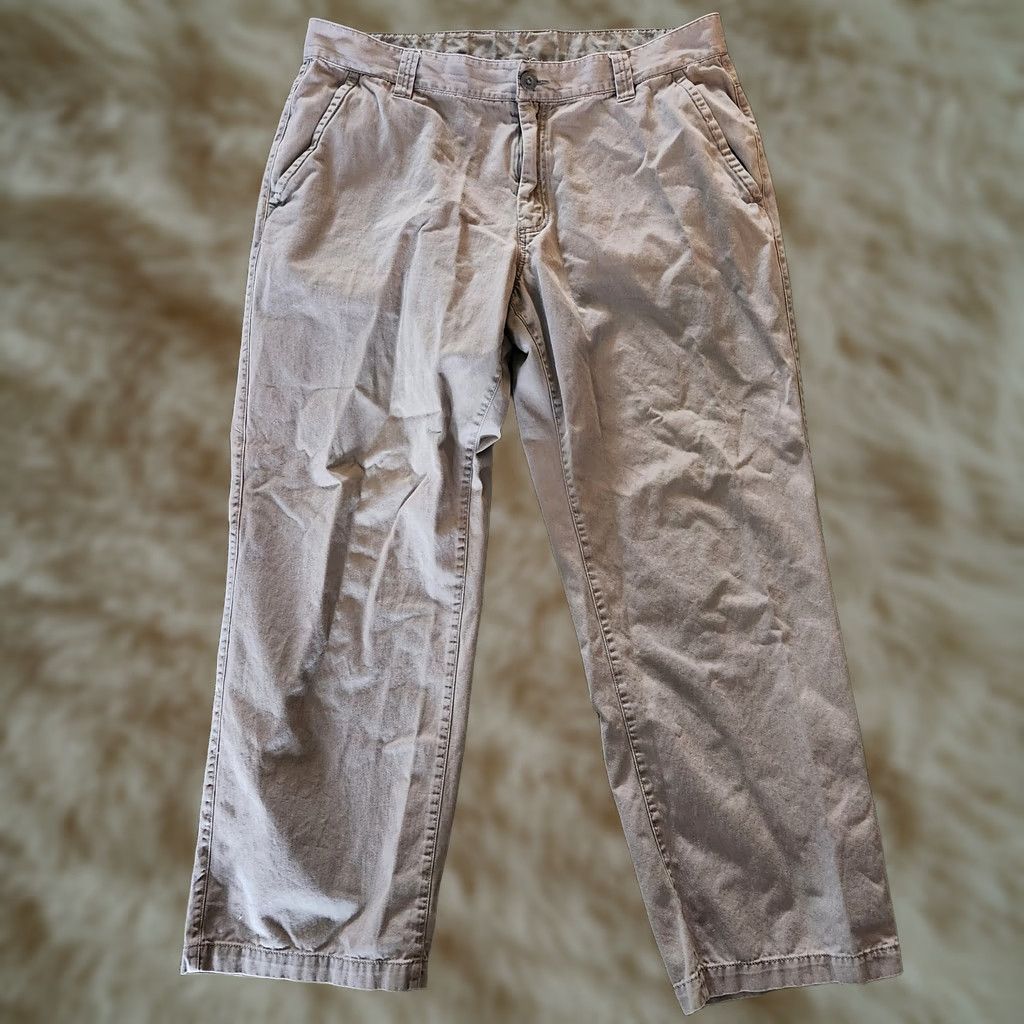 The North Face The North Face Pants Mens 38x32 Gray Relaxed Straight Leg Outdoors Hiking Camp Chino Regular Canvas Cotton Polyester Spandex Ban Bangladesh Mens Size US 38 / EU 54 - 1 Thumbnail