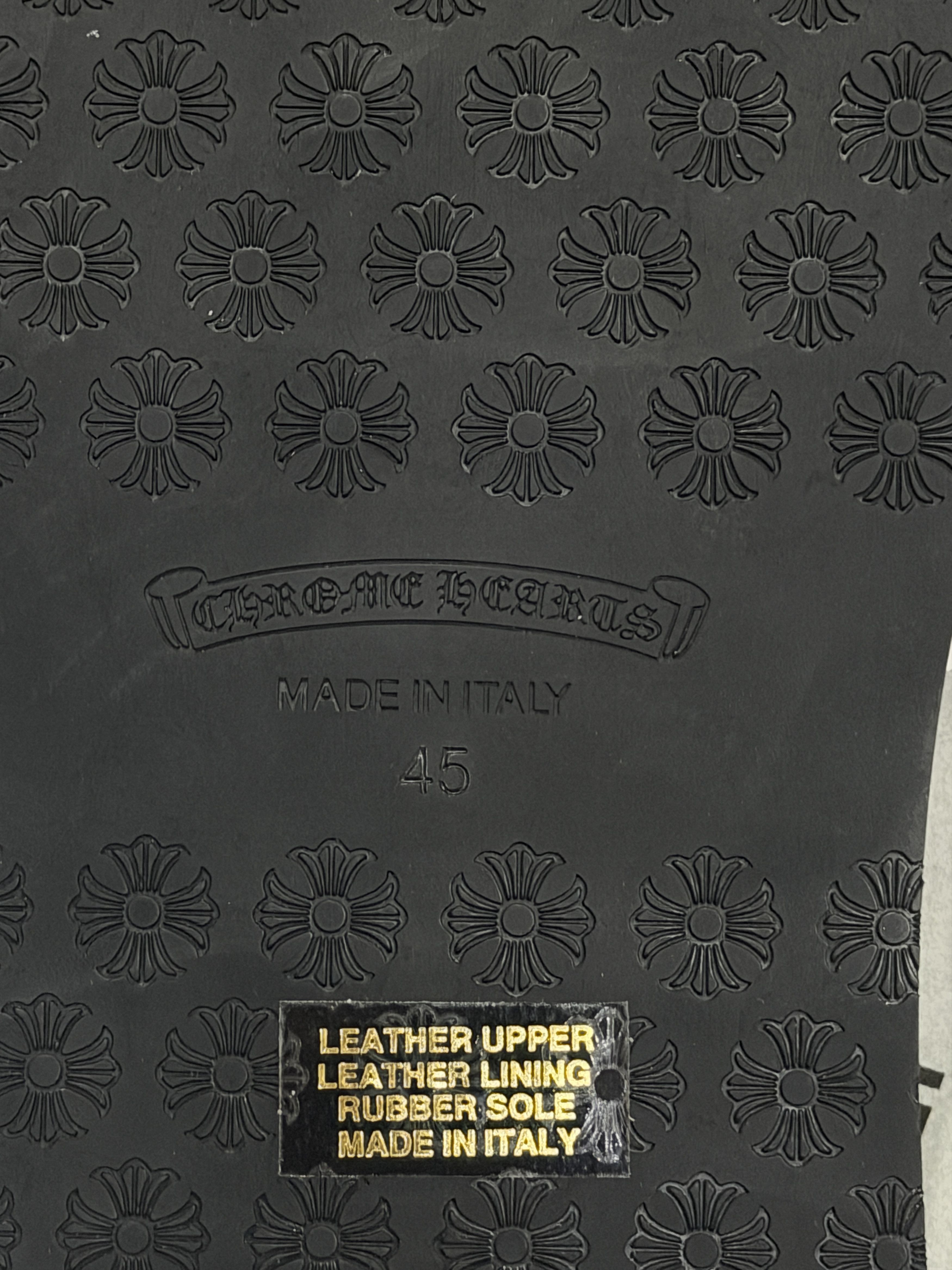 Chrome Hearts Chrome Hearts Leather Cross Patch Slides White Size US 12 / EU 45 - 6 Thumbnail