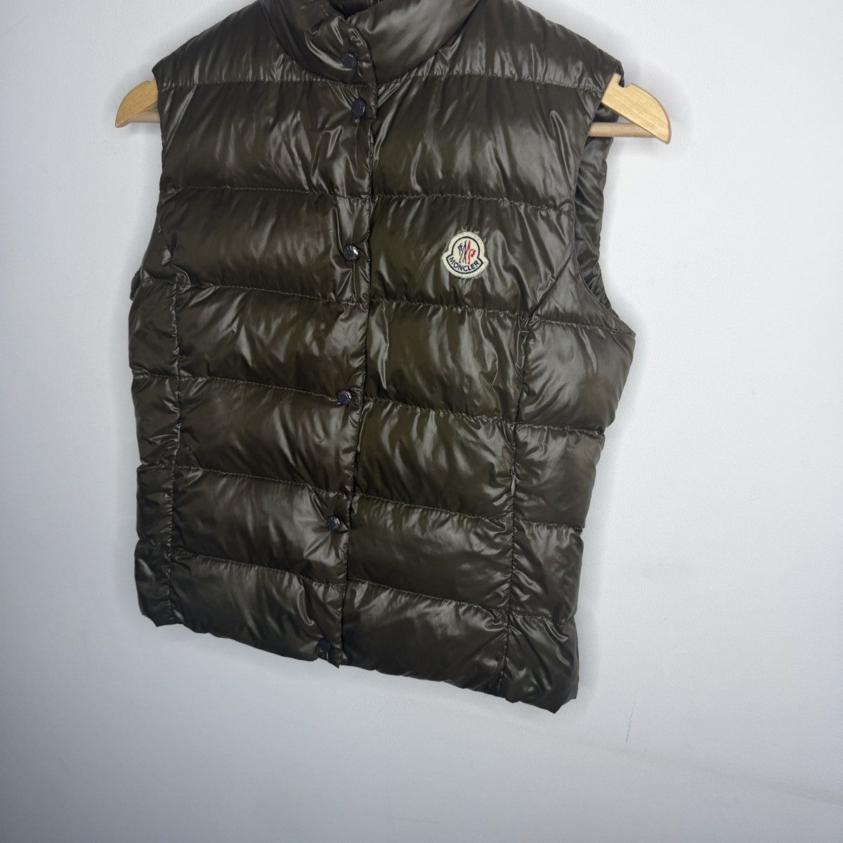 Moncler Moncler Khaki Green Liane Down Quilted Gilet Vest Size S / US 4 / IT 40 - 2 Thumbnail