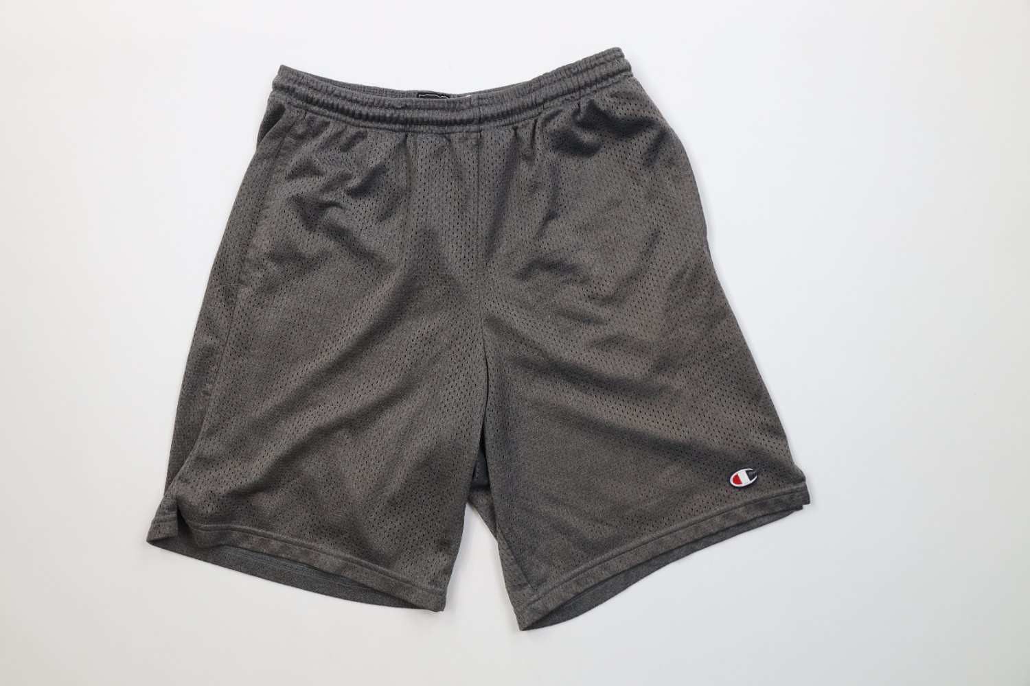 Champion Vintage Y2K Champion Logo Mesh Above Knee Shorts Gray Size US 32 / EU 48 - 1 Thumbnail