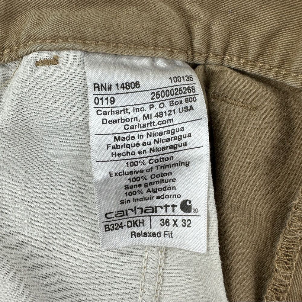 Carhartt Carhartt Men's Relaxed Fit Twill Utility Work Pant Size 36x Size US 36 / EU 52 - 2 Thumbnail