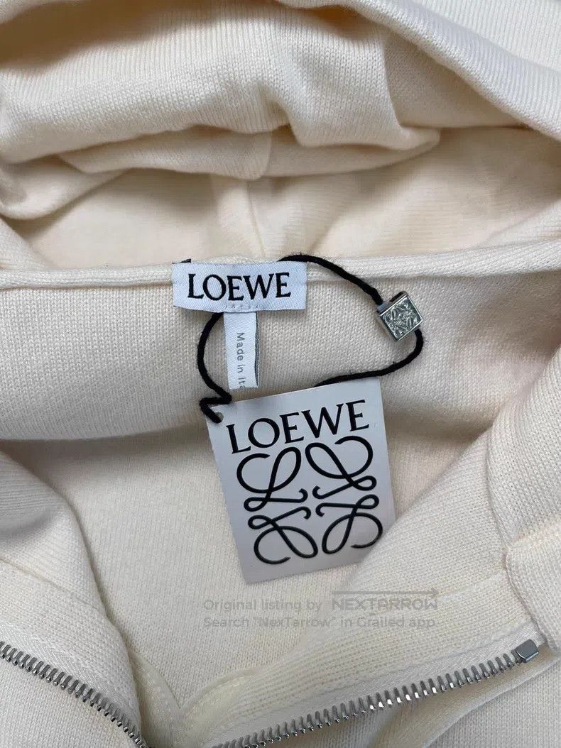 Loewe Loewe SS23 Solid Color Hooded Zipper Casual Sweatshirt Size S / US 4 / IT 40 - 3 Thumbnail
