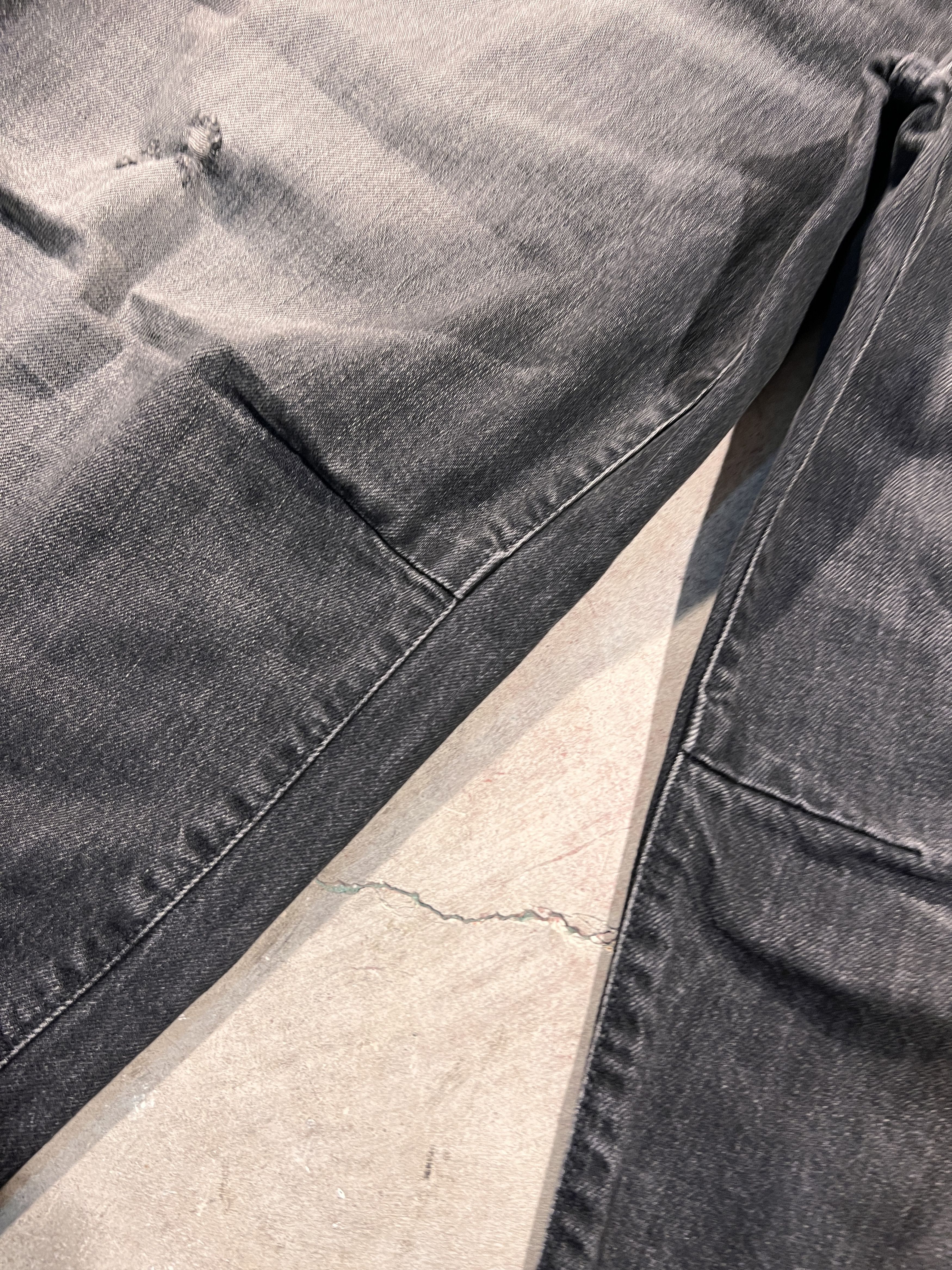 R13 R13 Crop Wide Leg Jean Wilson Black Size 27" / US 4 / IT 40 - 8 Thumbnail