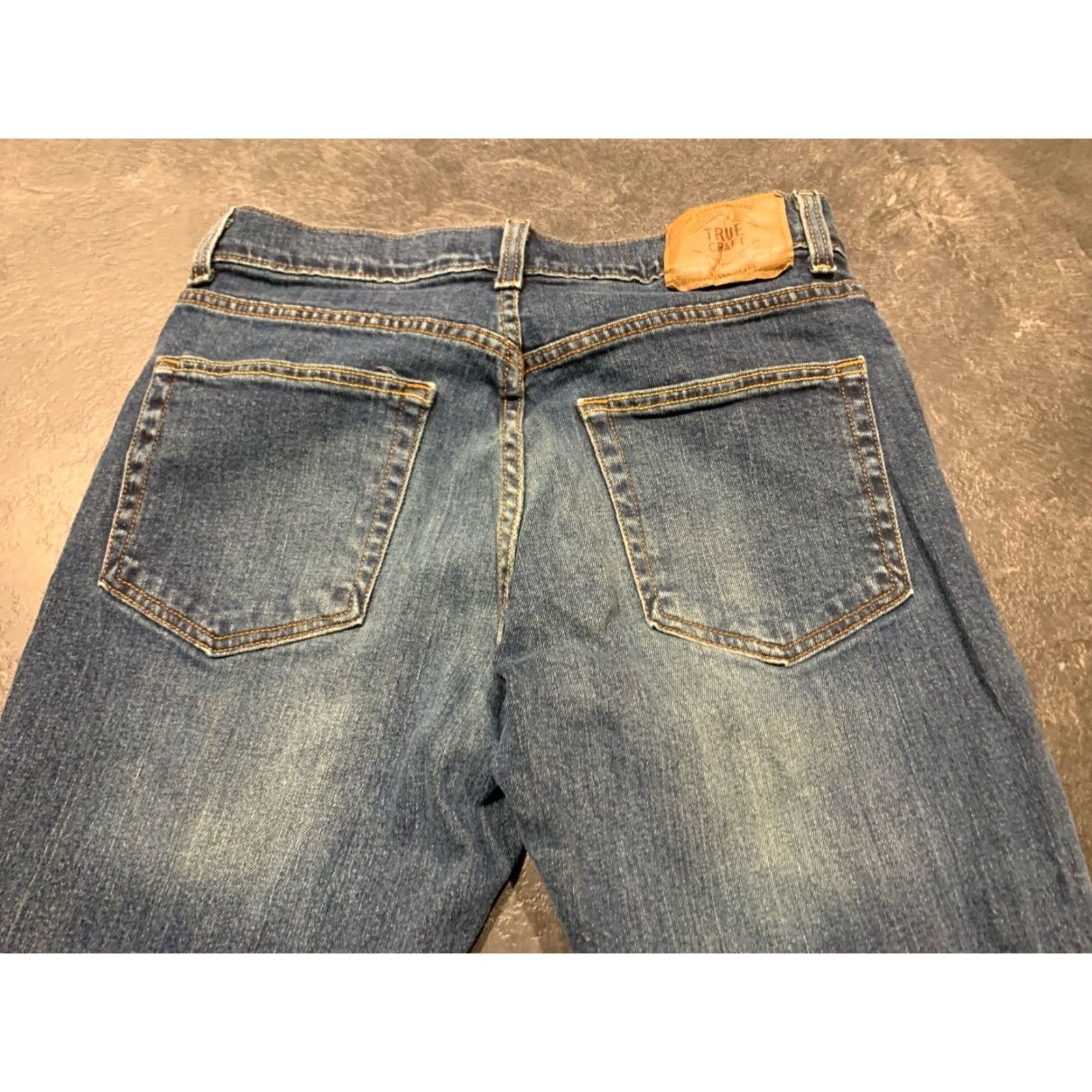 Vintage True Craft Athletic Jeans Mens Size 30x32 Blue Straight Fit Size US 30 / EU 46 - 7 Thumbnail
