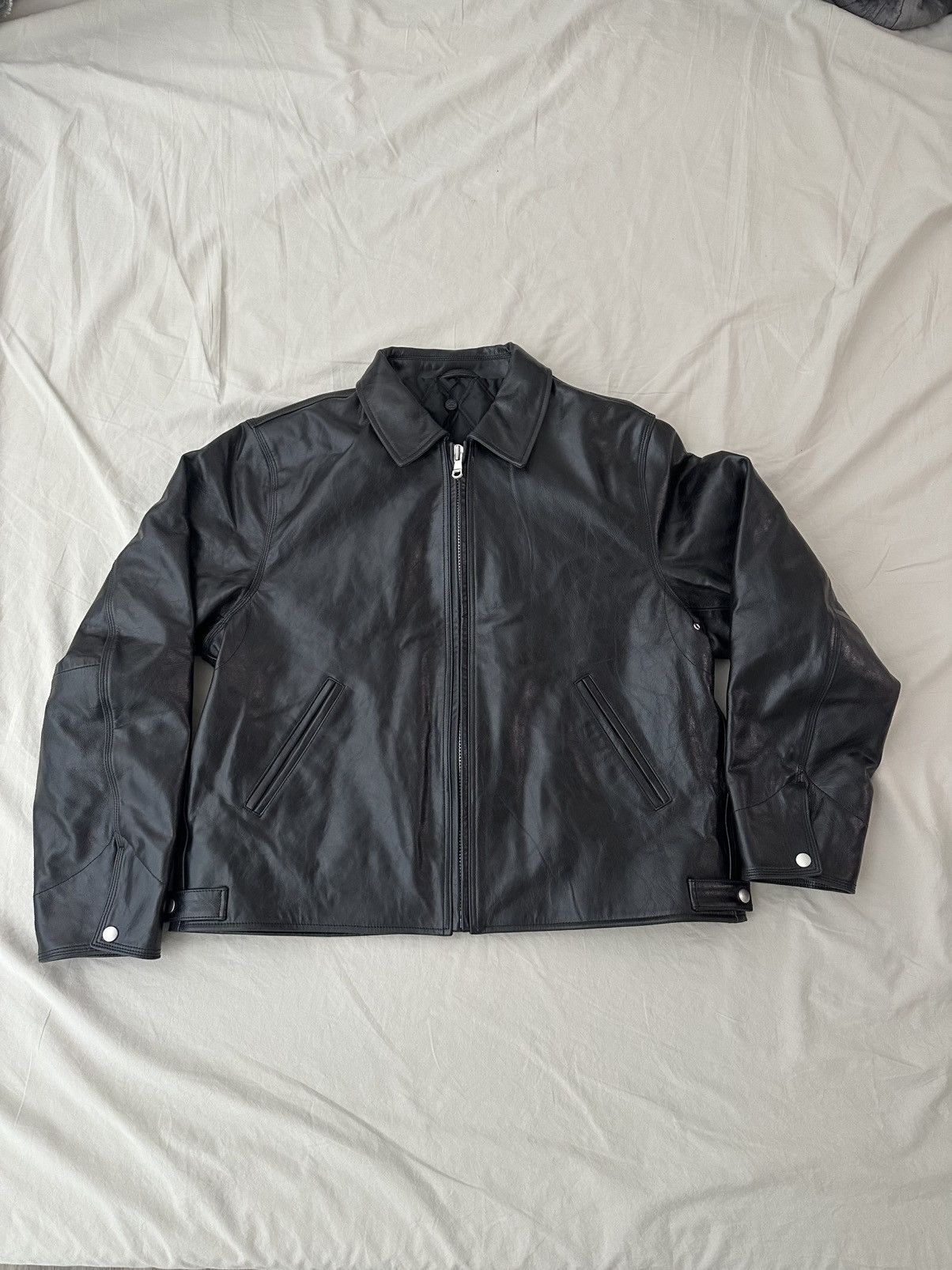 ジャケット・アウター Stussy GARAGE JACKET LEATHER Garage Jacket Leather – Black | Outerwear | Stüssy UK