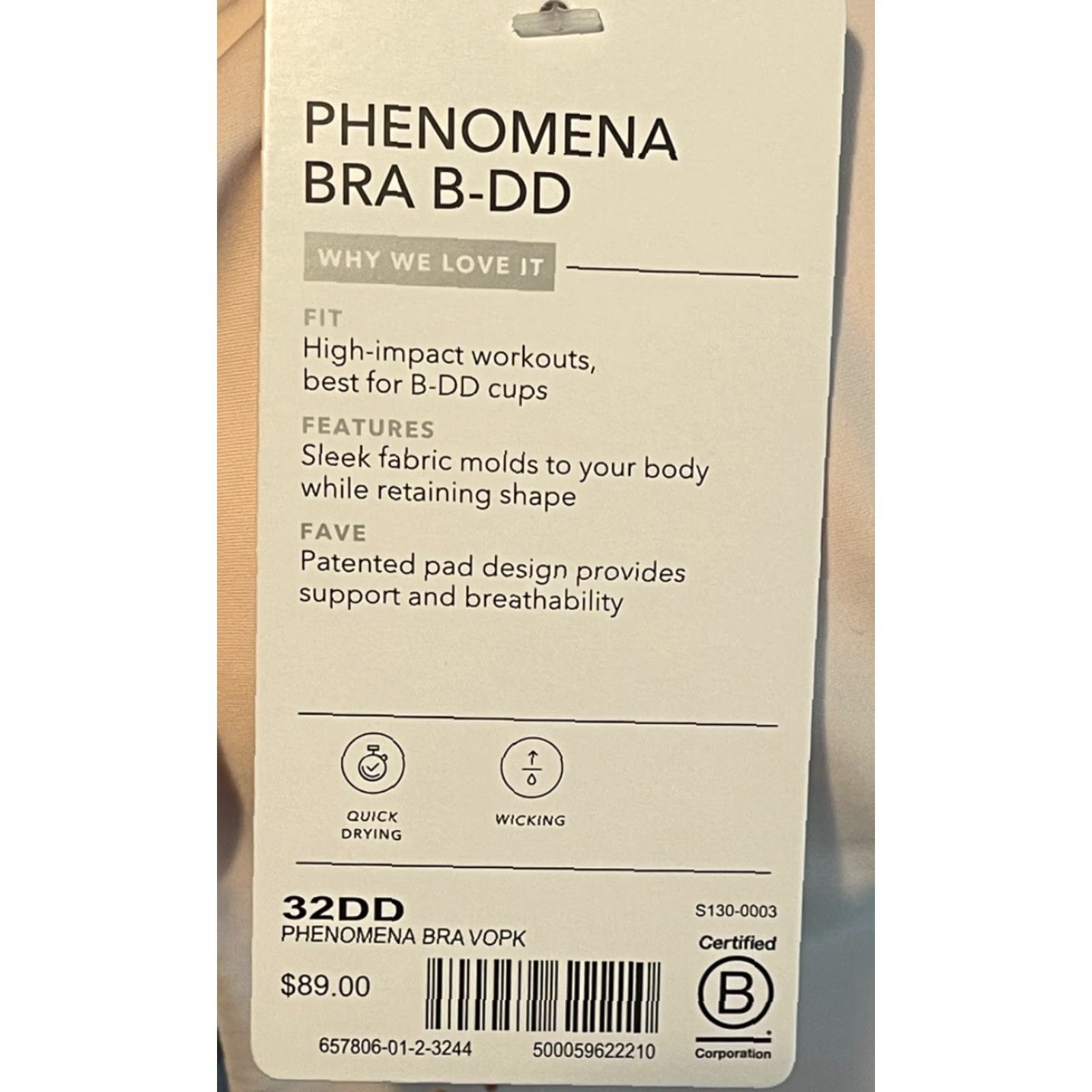 Athleta Athleta Bra Womens Sports Bra Phenomena B-DD Adjustable Straps 32DD Pink Voile Size ONE SIZE - 4 Thumbnail