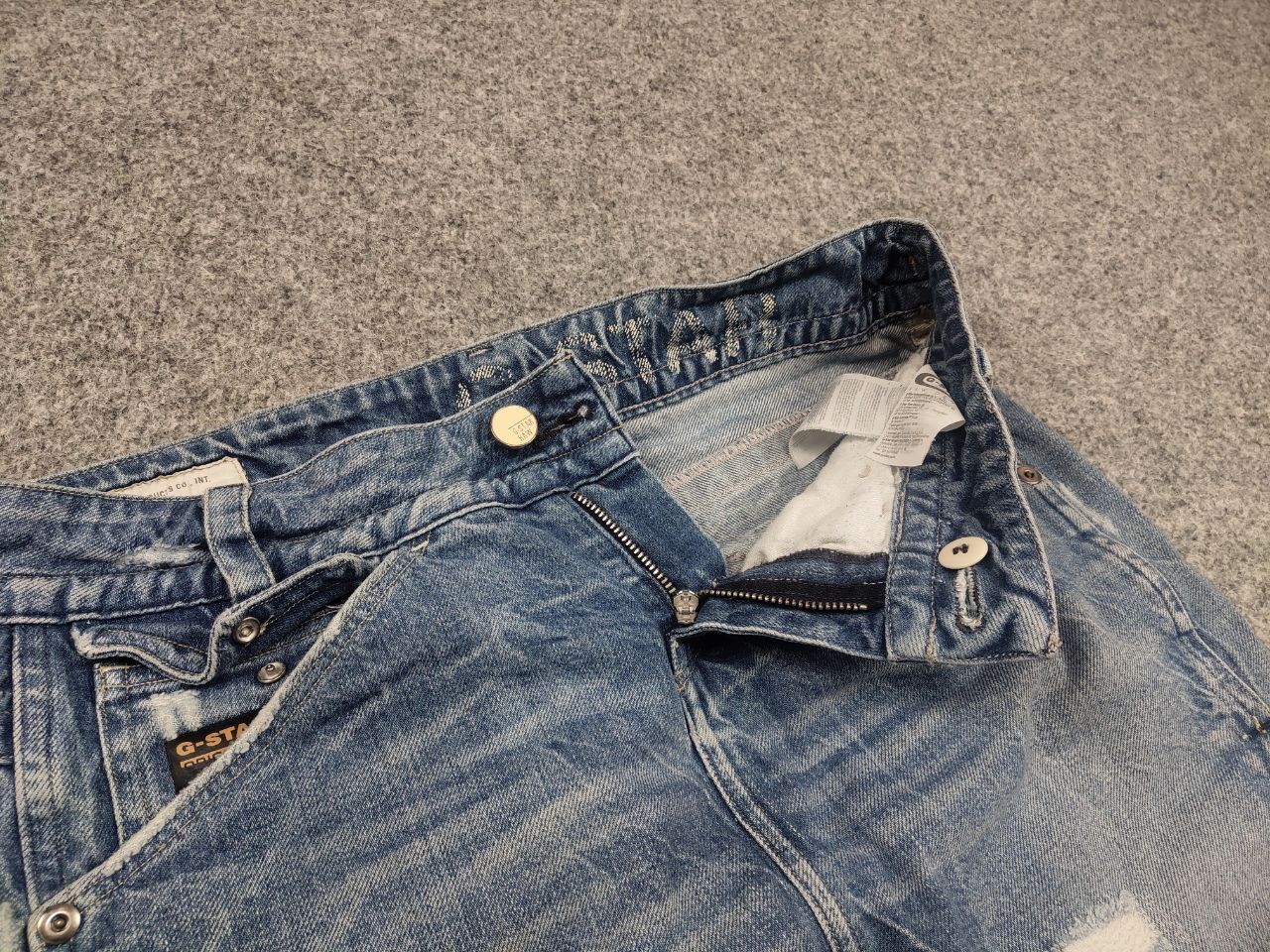 G-Star G-Star Raw Vintage Y2K Style Distressed Exper Mini Skirt Size 29" - 10 Thumbnail